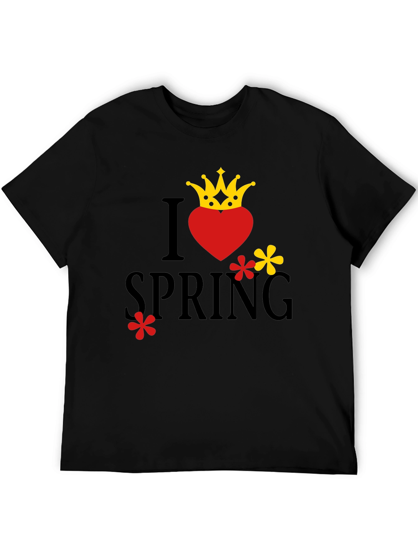 I Heart Spring Crown Graphic T-Shirt