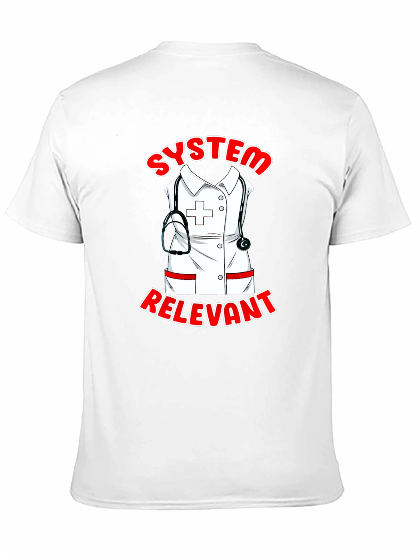 System Relevant Nurse T-Shirt - Black Cotton Tee