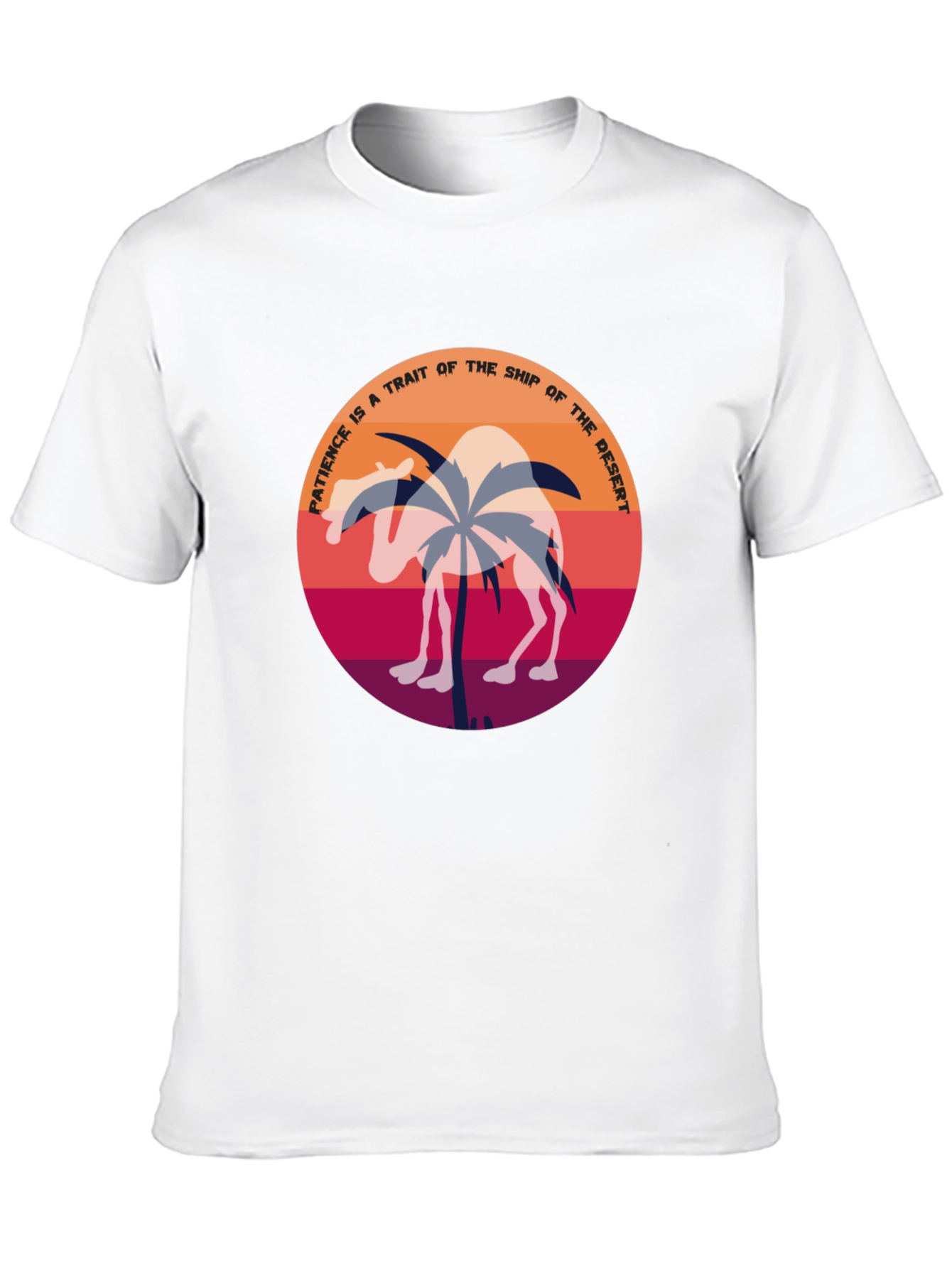 Patience Desert Camel T-Shirt - Unique Graphic Tee