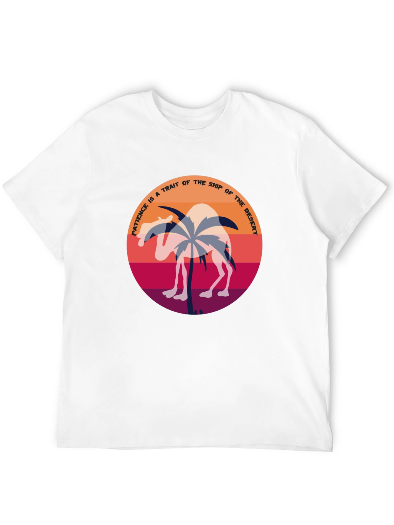 Patience Desert Camel T-Shirt - Unique Graphic Tee