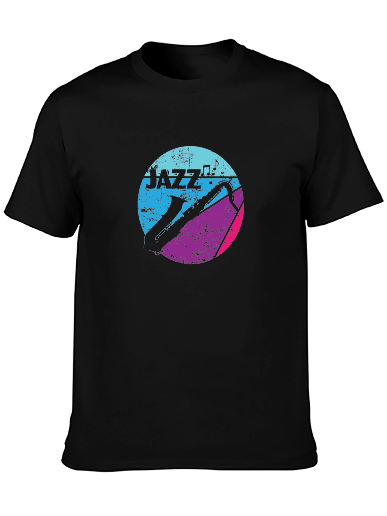 Jazz Music Graphic Tee - Saxophone Design