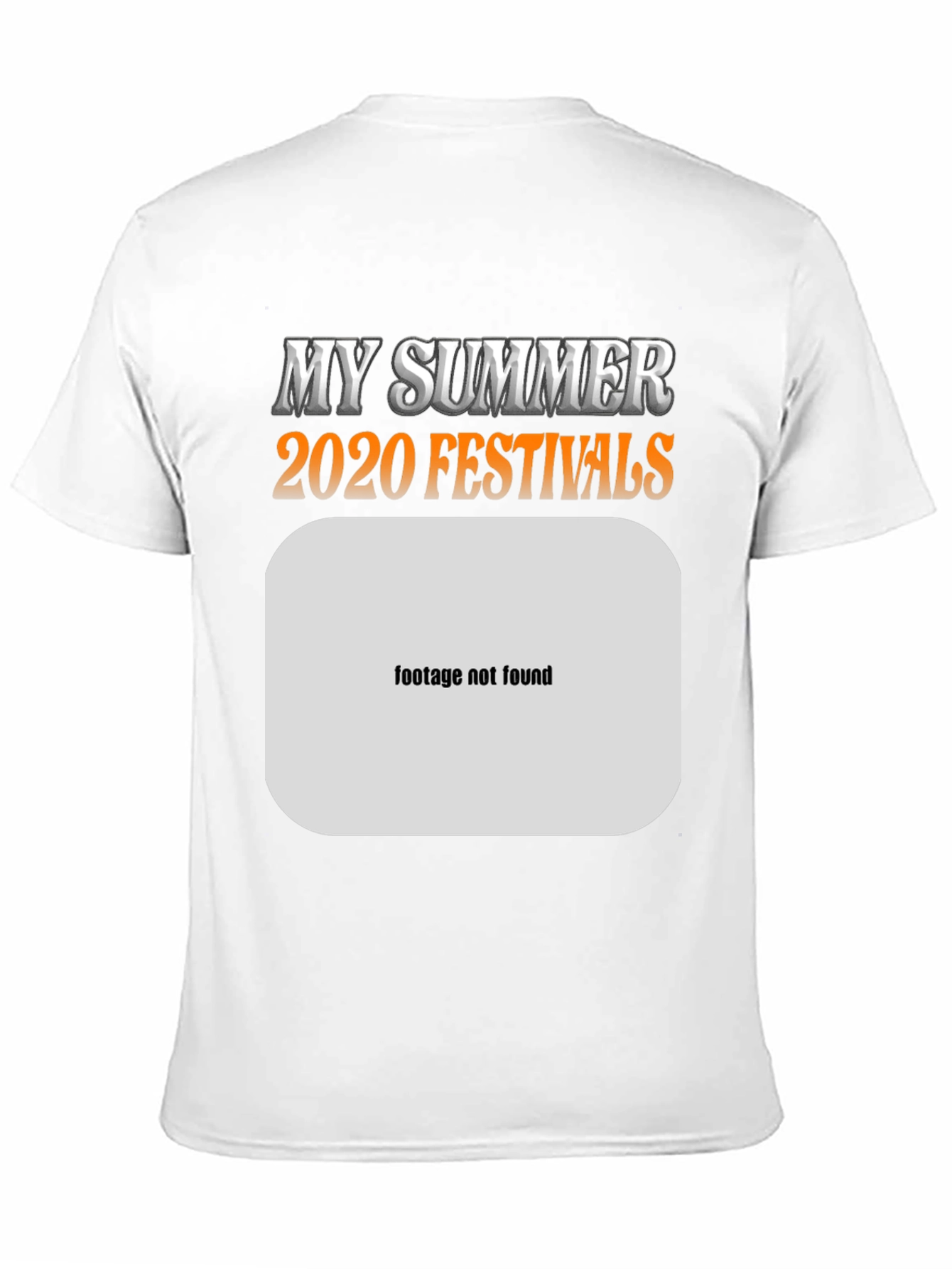 My Summer 2020 Festivals Black T-Shirt