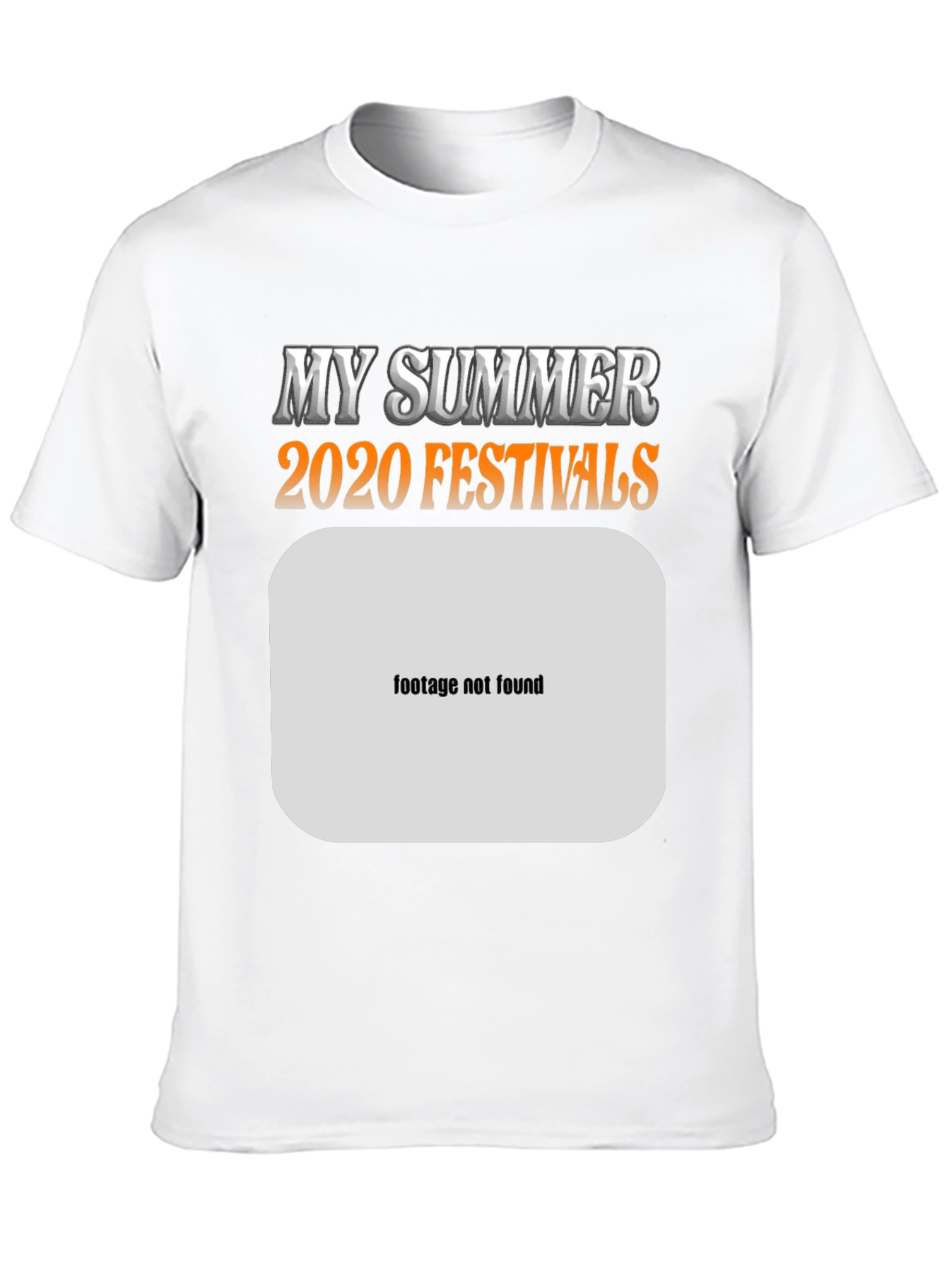 My Summer 2020 Festivals Black T-Shirt