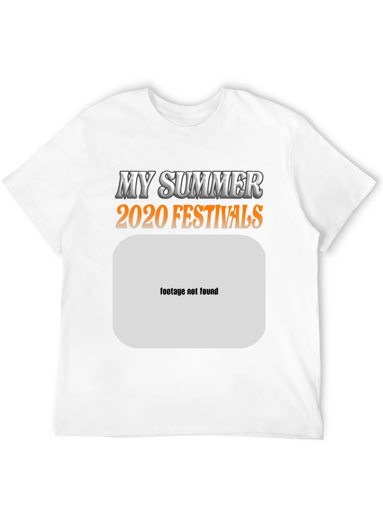 My Summer 2020 Festivals Black T-Shirt