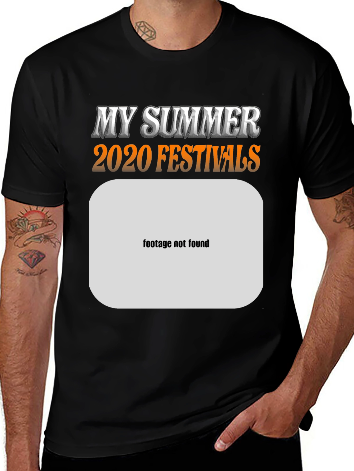 My Summer 2020 Festivals Black T-Shirt