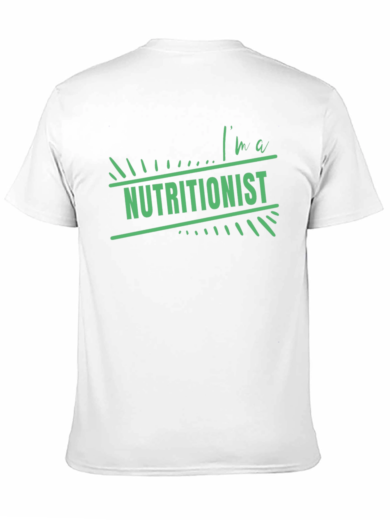 Im a Nutritionist T-Shirt Black Cotton