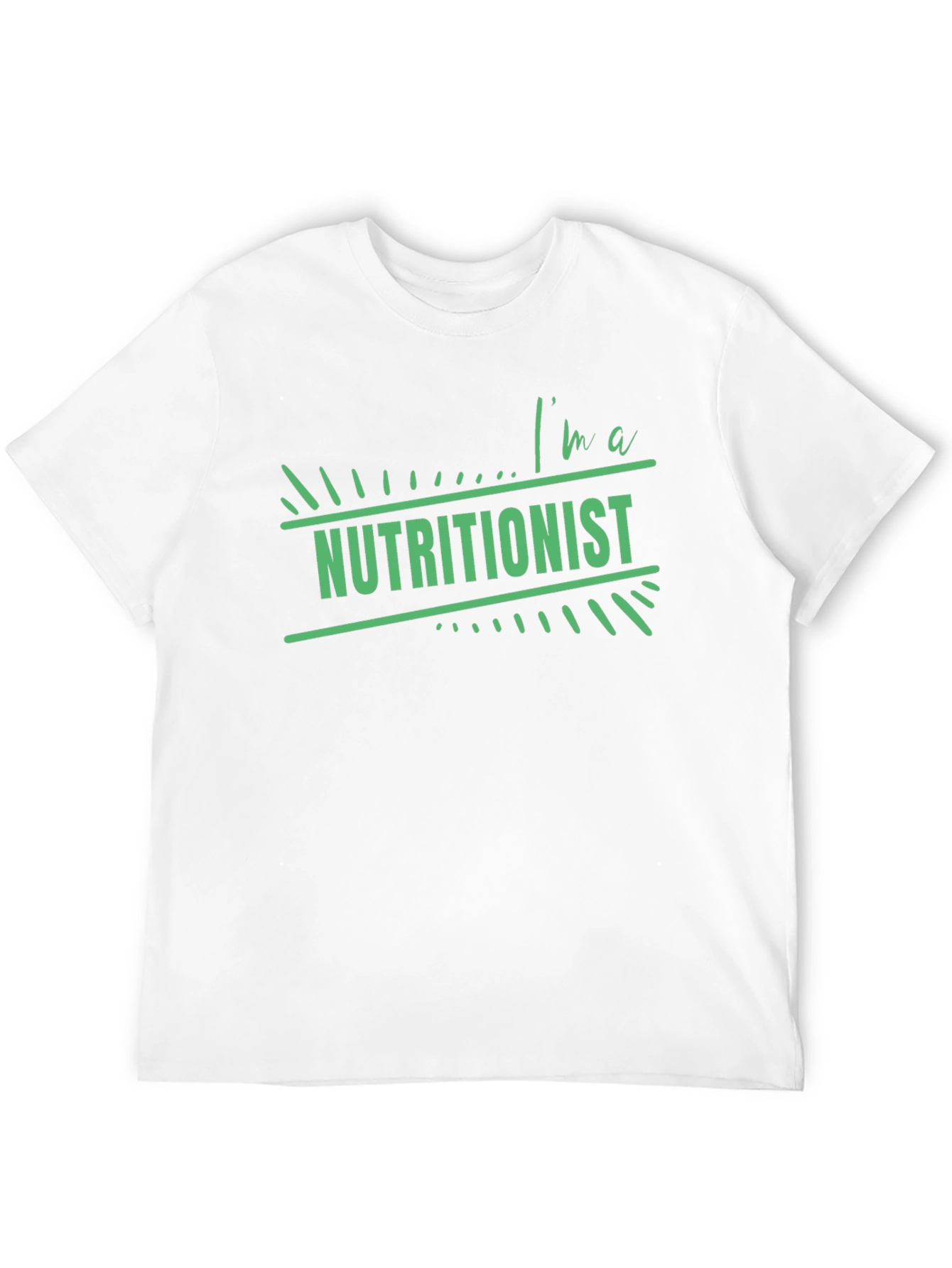 Im a Nutritionist T-Shirt Black Cotton