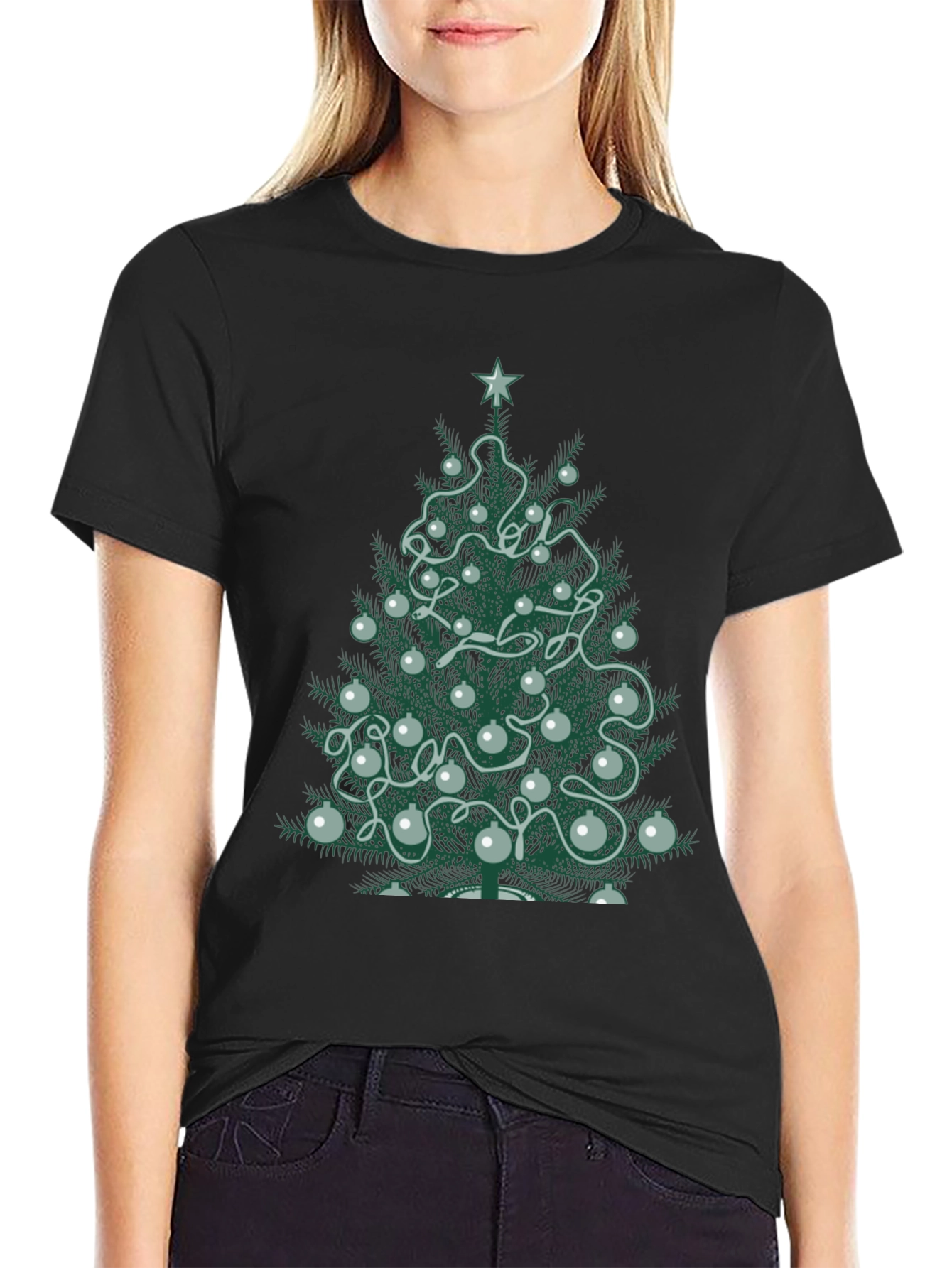 Christmas Tree Graphic Tee - Holiday Season