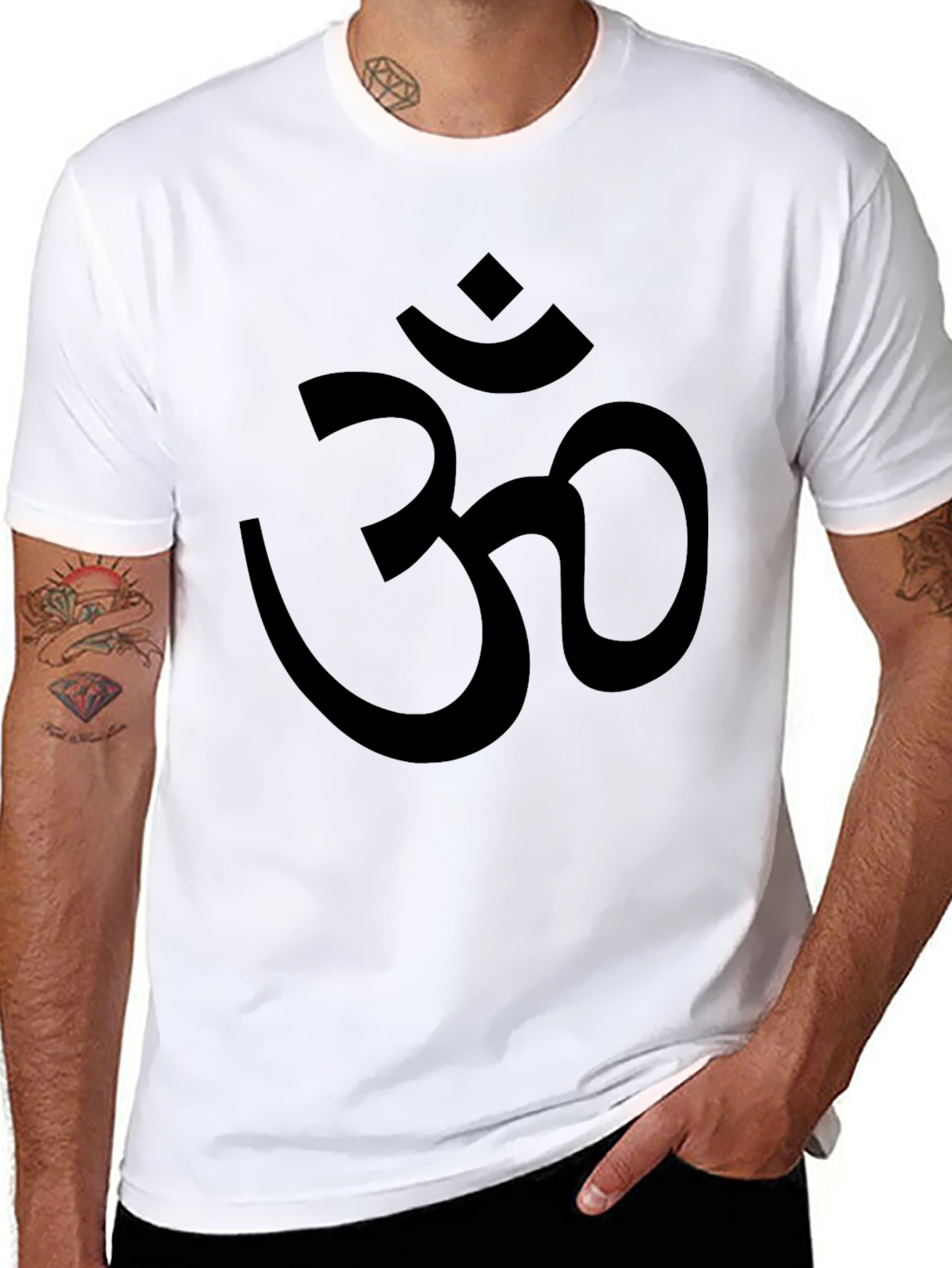 Black Om Graphic T-Shirt - Spiritual Yoga Tee