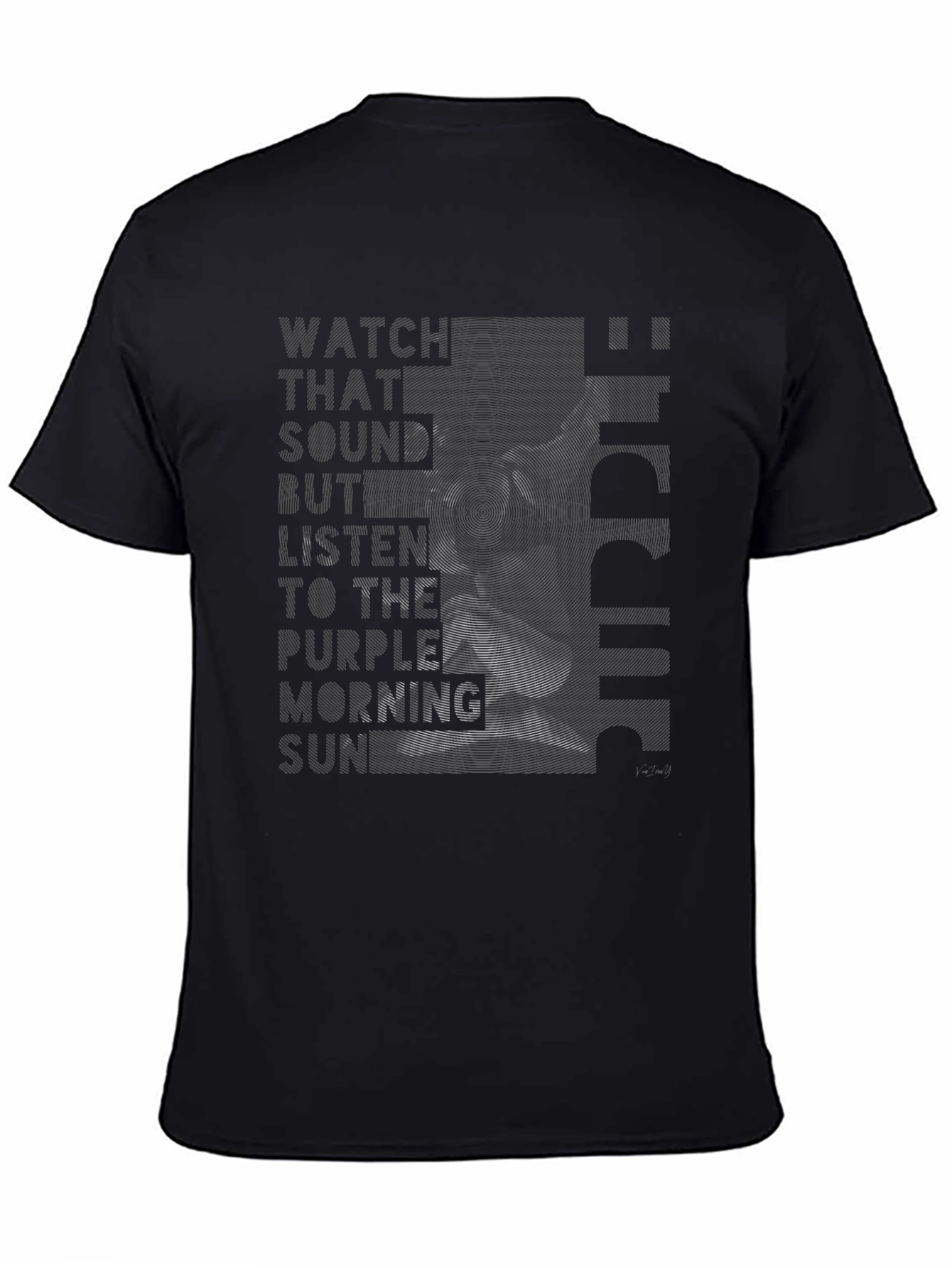 Unique Graphic Print Black T-Shirt for Men