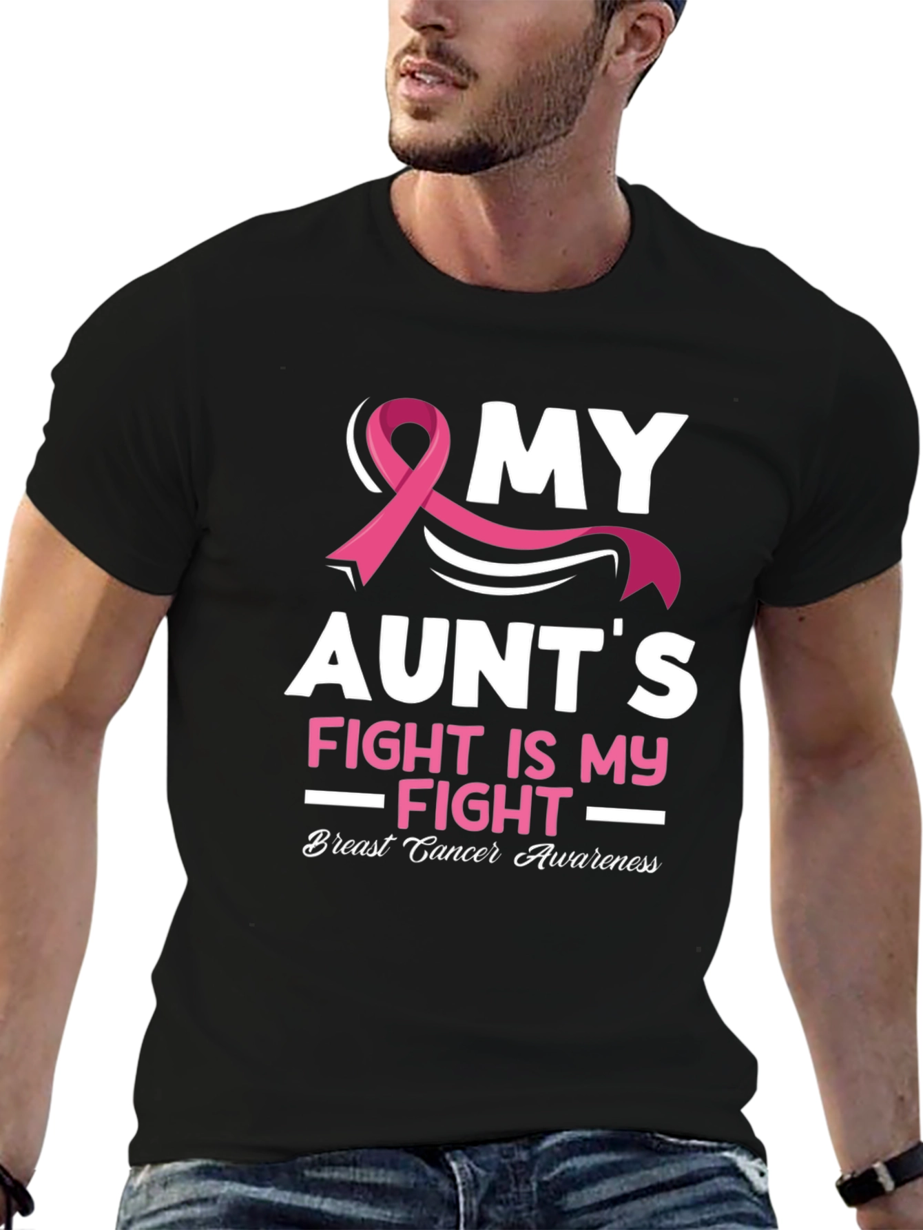 My Aunts Fight Breast Cancer Awareness T-Shirt