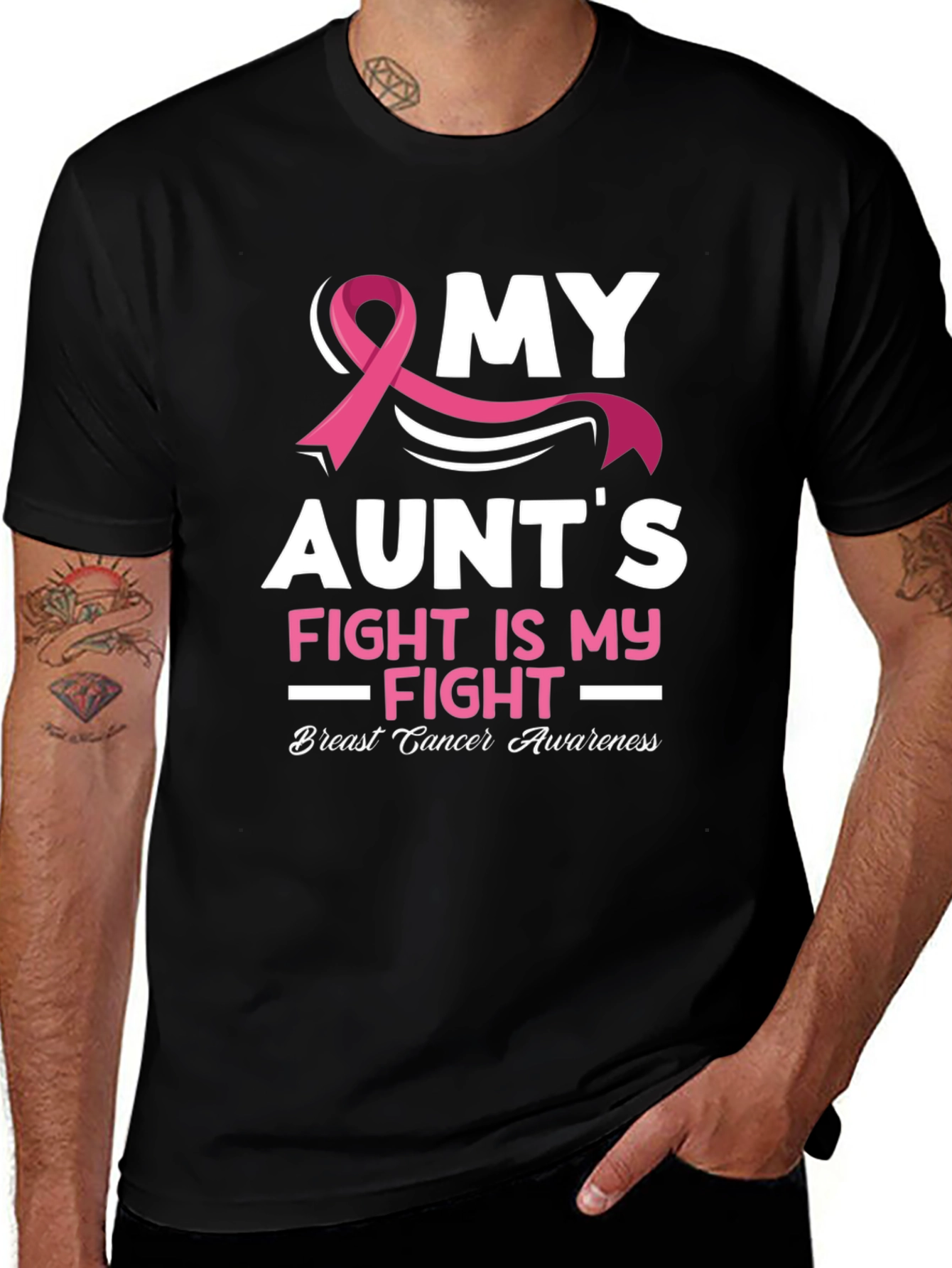 My Aunts Fight Breast Cancer Awareness T-Shirt