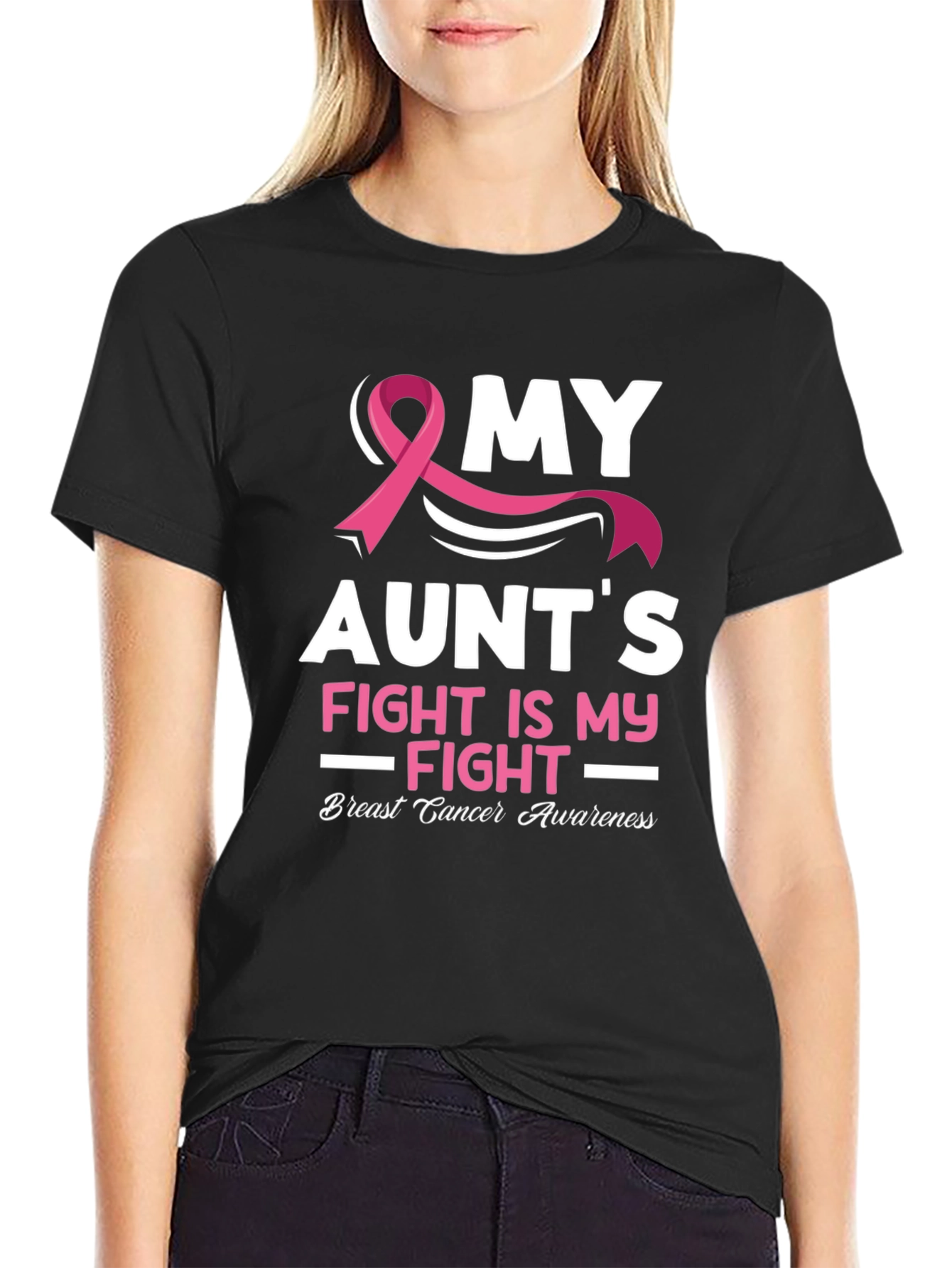 My Aunts Fight Breast Cancer Awareness T-Shirt