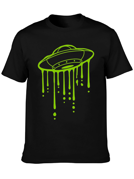 UFO Drip Graphic Tee - Mens Black T-Shirt
