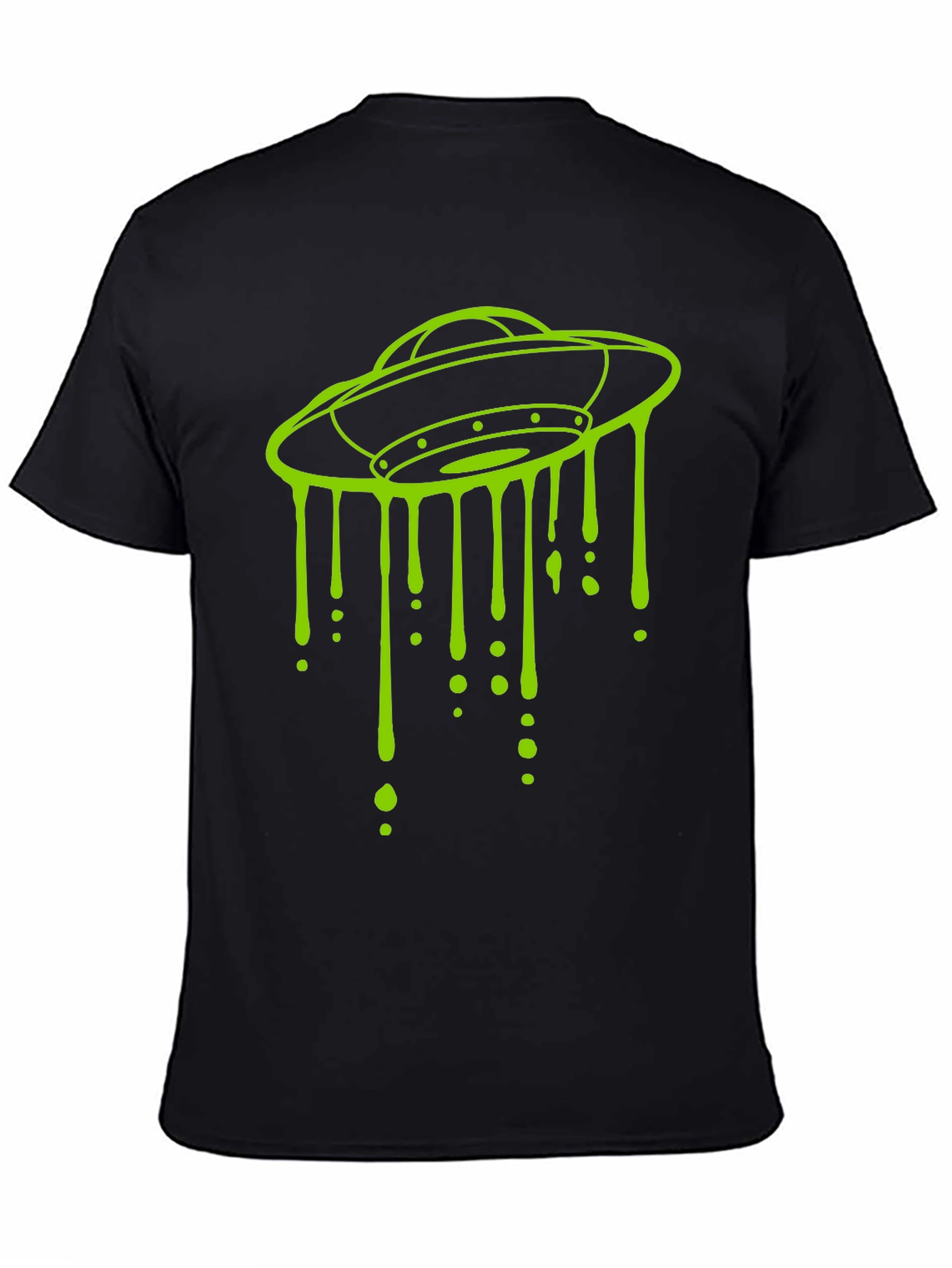 UFO Drip Graphic Tee - Mens Black T-Shirt