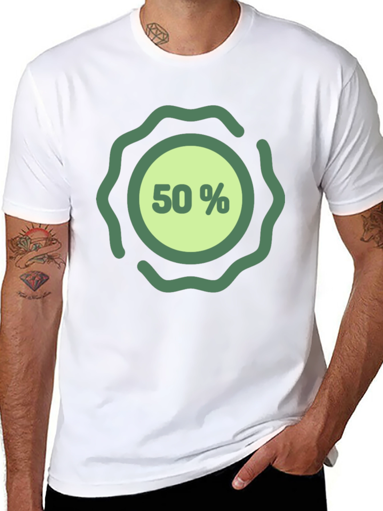 50% Off Black T-Shirt