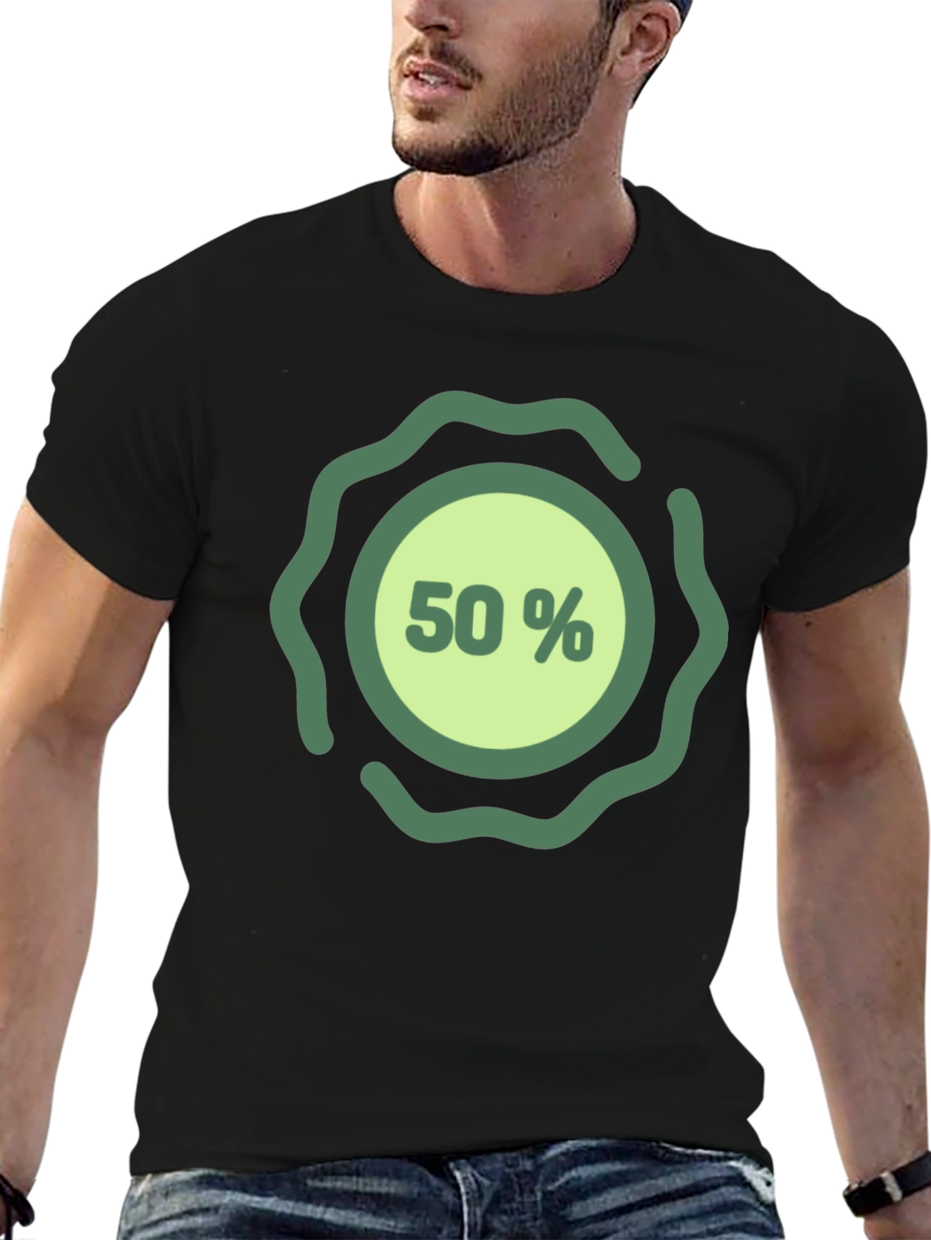 50% Off Black T-Shirt