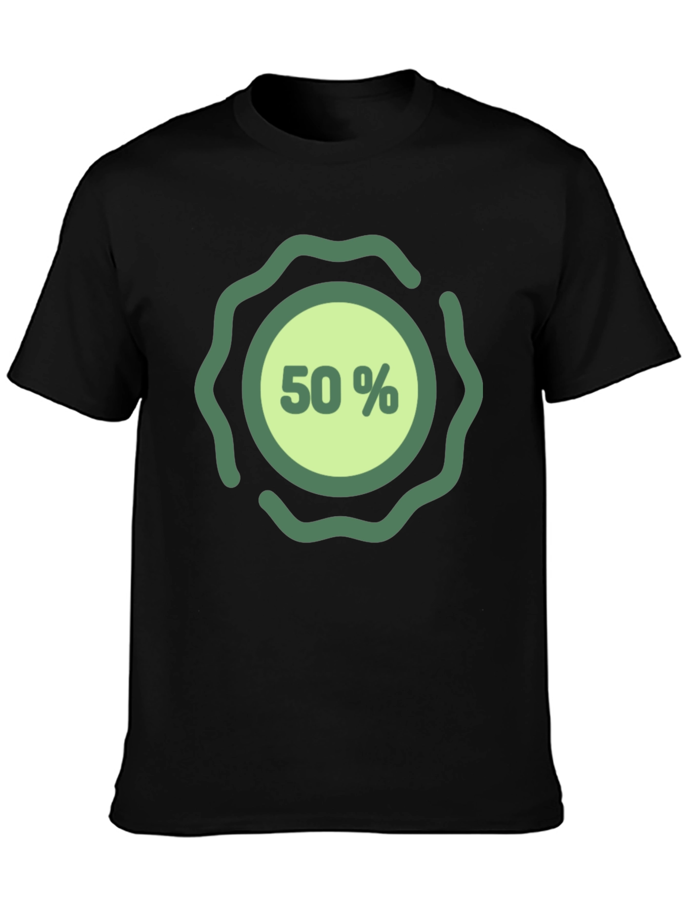 50% Off Black T-Shirt