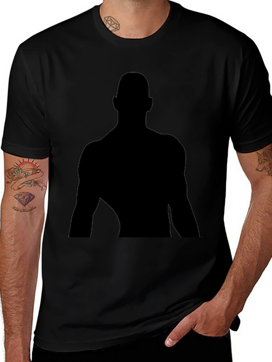 Silhouette Graphic Black T-Shirt - Classic Fit