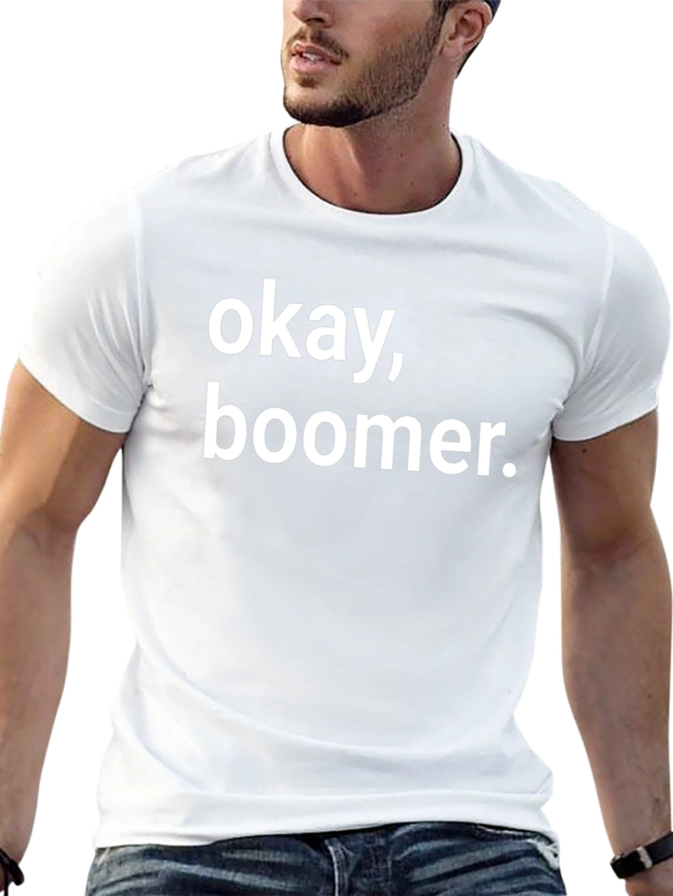 Okay Boomer Graphic T-Shirt - Black Cotton Tee