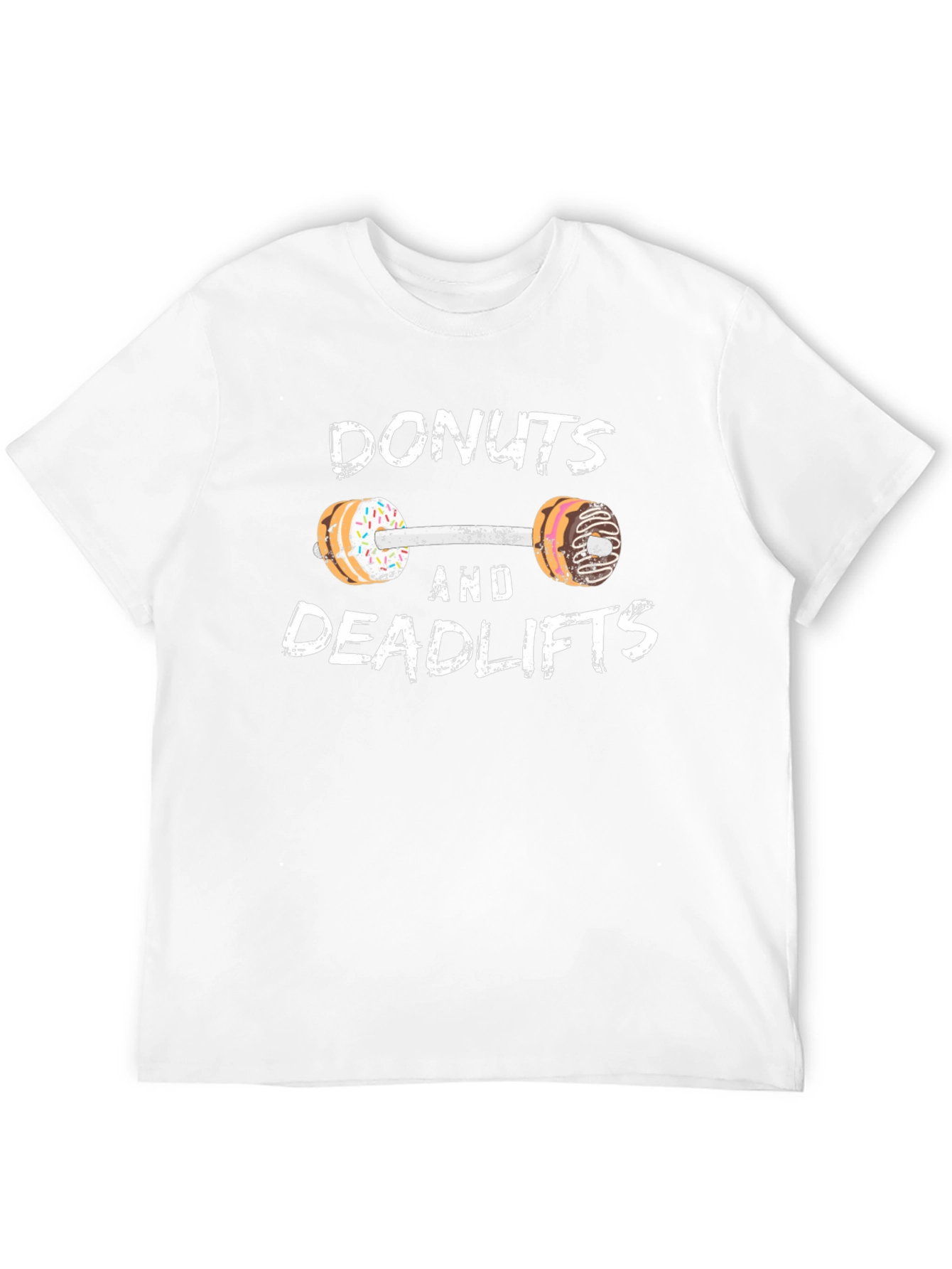 Donuts and Deadlifts Funny Workout Gym T-Shirt