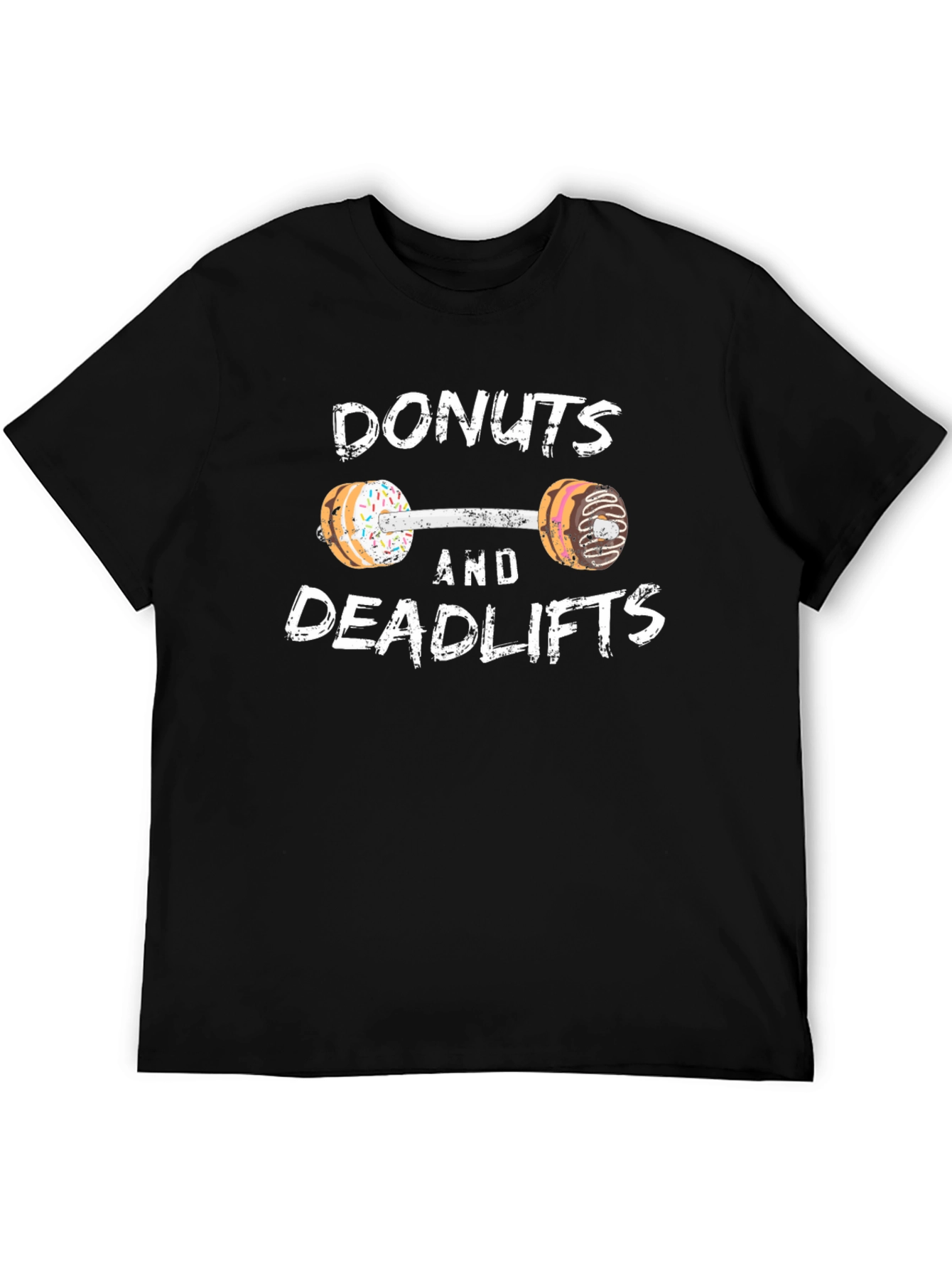 Donuts and Deadlifts Funny Workout Gym T-Shirt