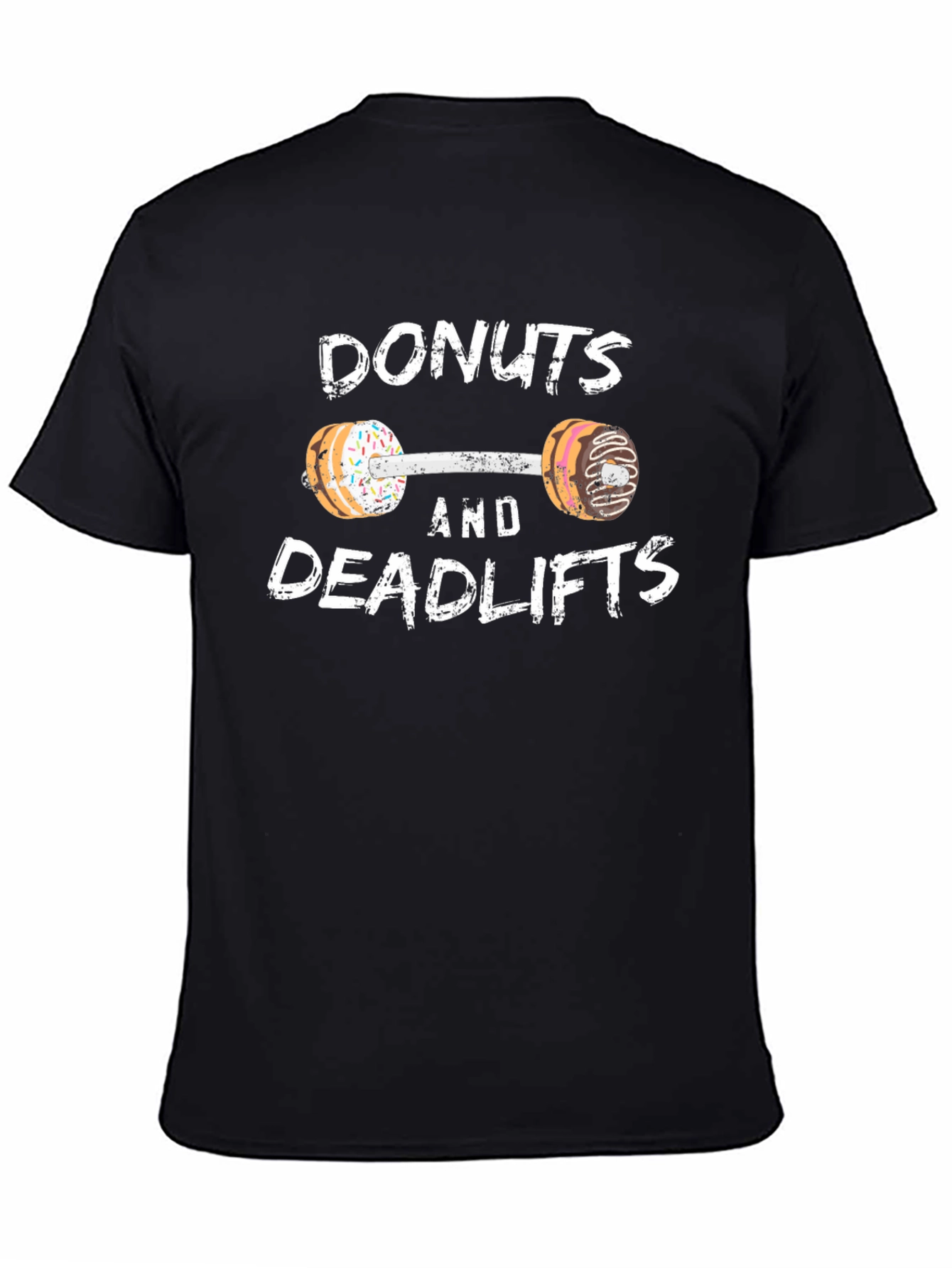 Donuts and Deadlifts Funny Workout Gym T-Shirt