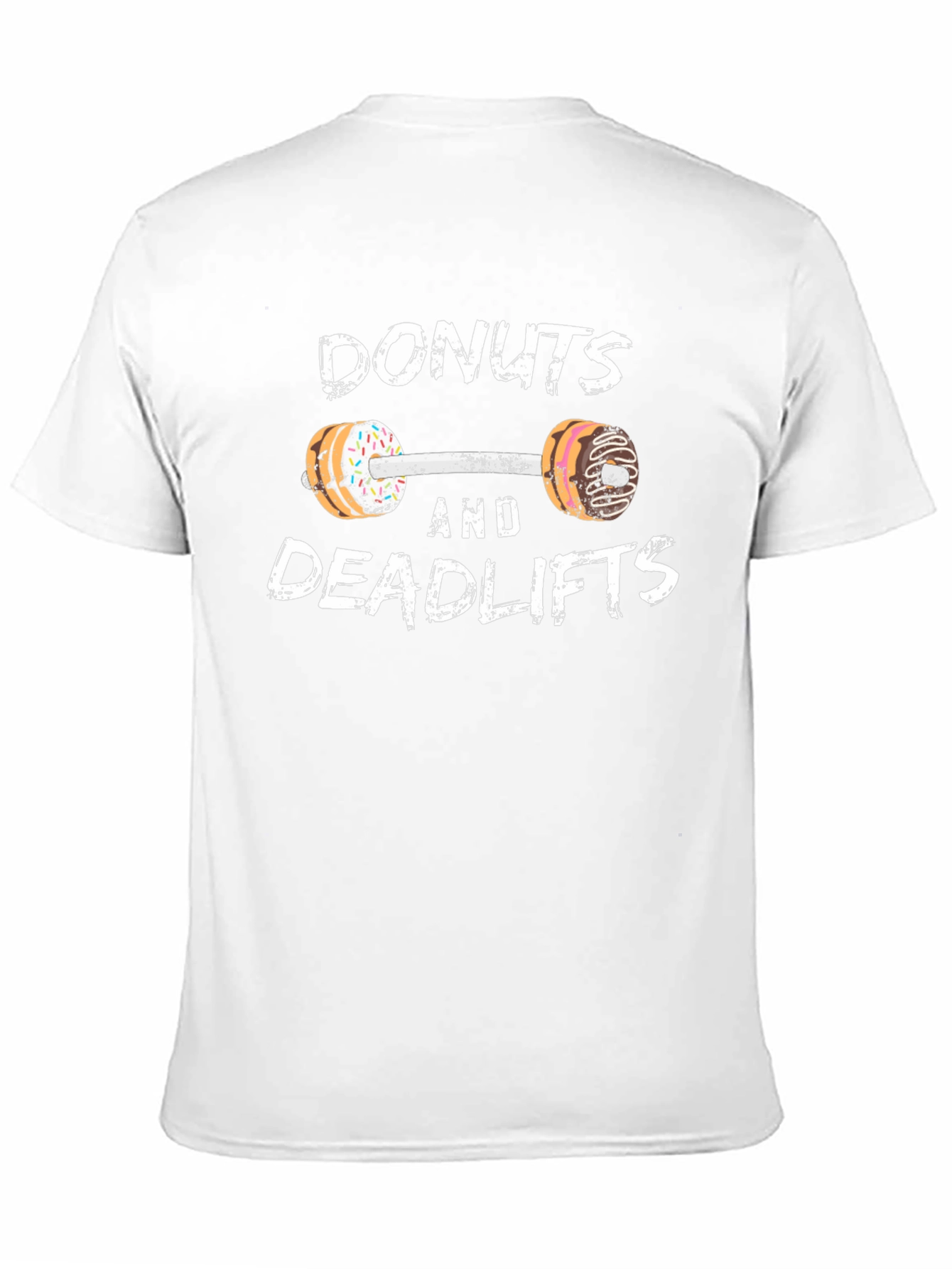 Donuts and Deadlifts Funny Workout Gym T-Shirt