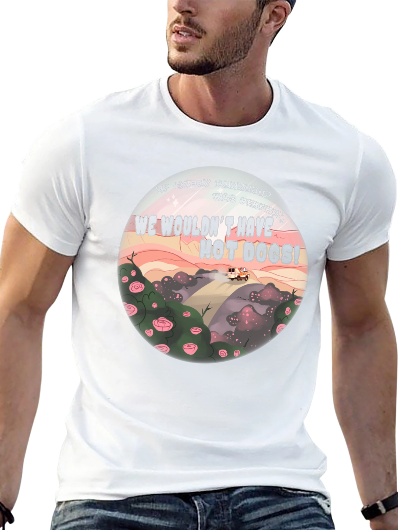 If Every Porkchop Was Perfect Black T-Shirt