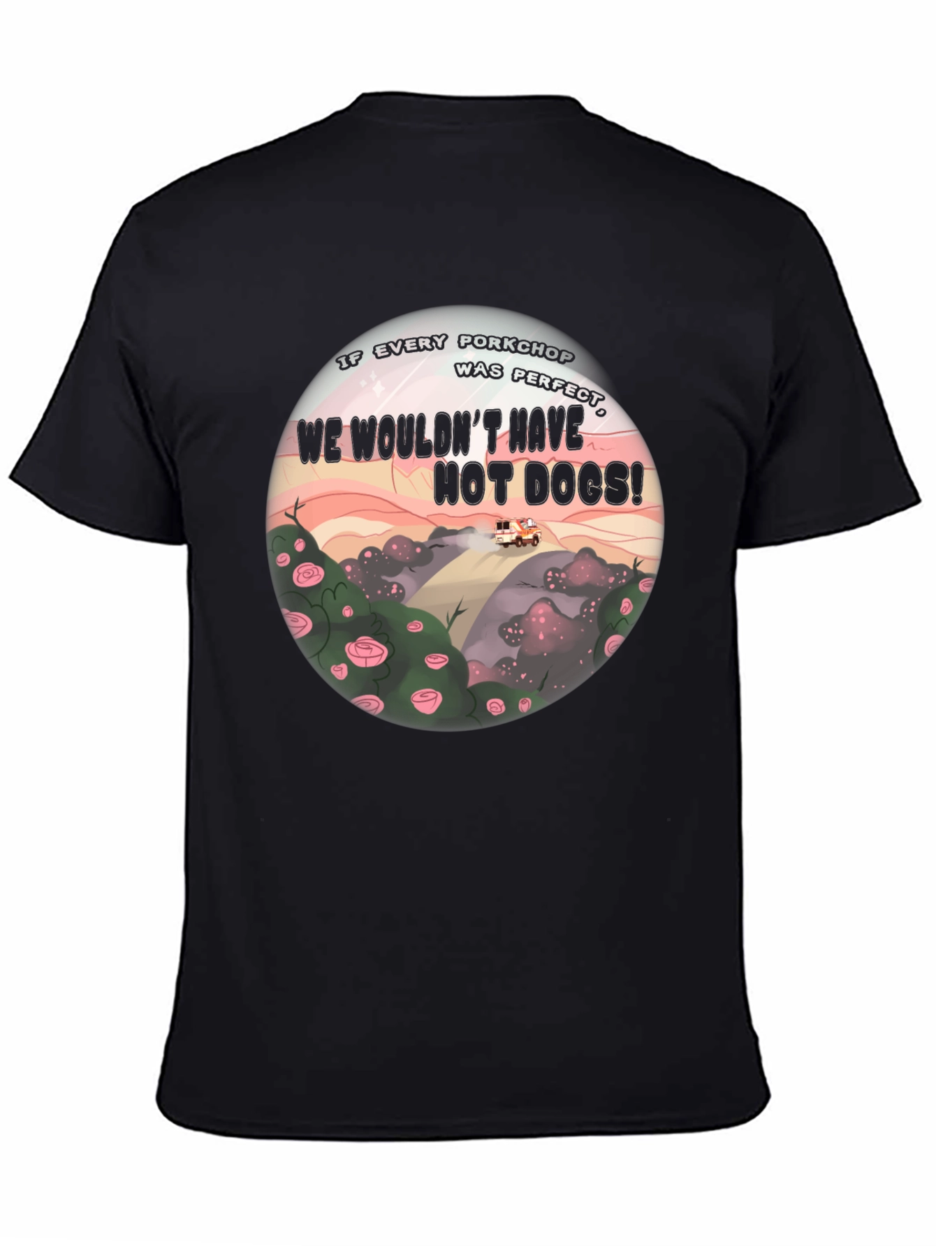 If Every Porkchop Was Perfect Black T-Shirt