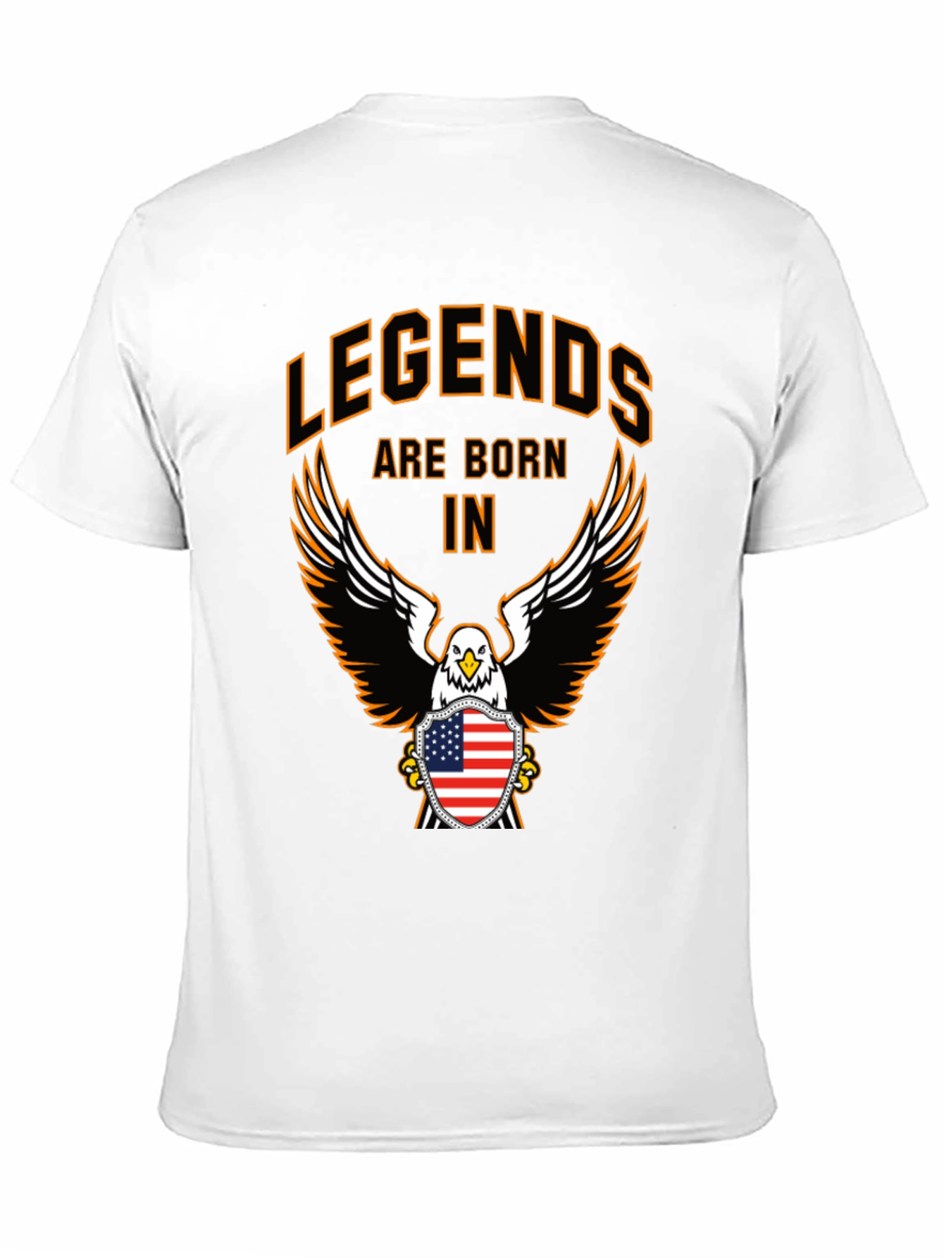 Legends Born T-Shirt Eagle Patriotic American USA Flag