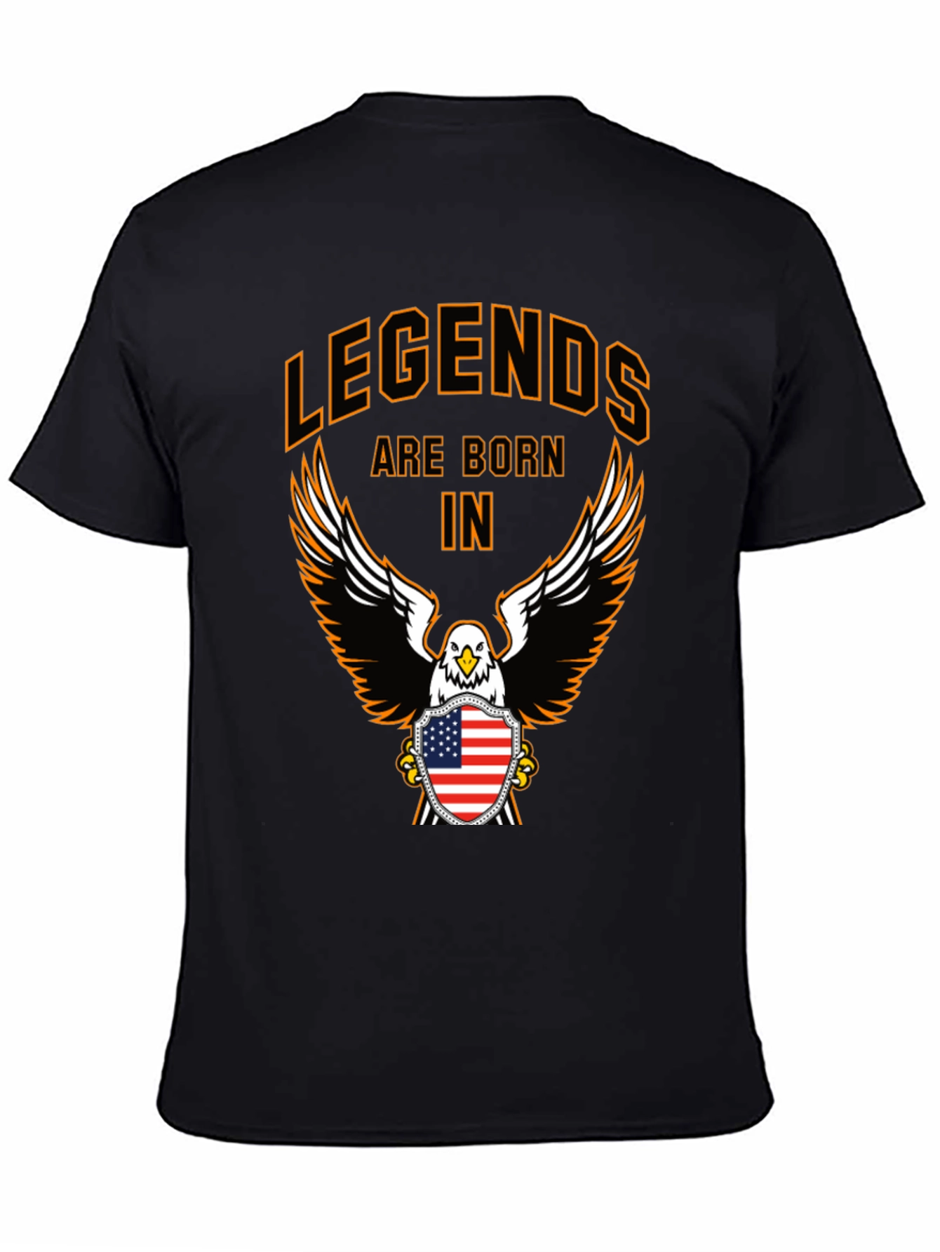 Legends Born T-Shirt Eagle Patriotic American USA Flag