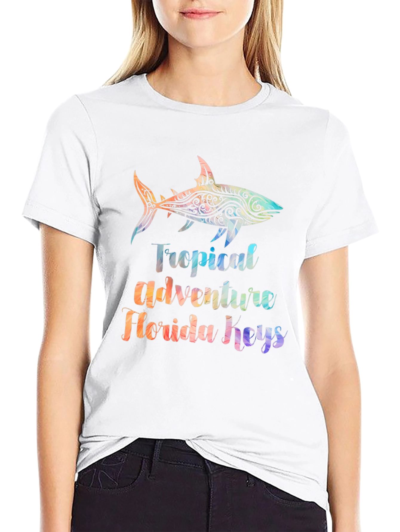 Tropical Shark T-Shirt - Florida Keys Adventure