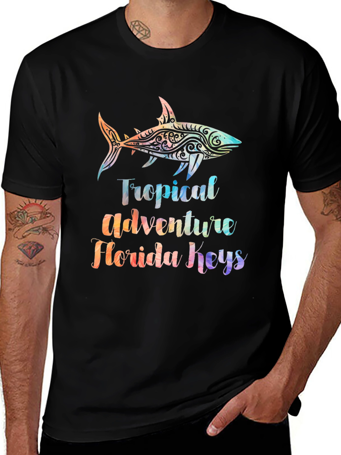 Tropical Shark T-Shirt - Florida Keys Adventure