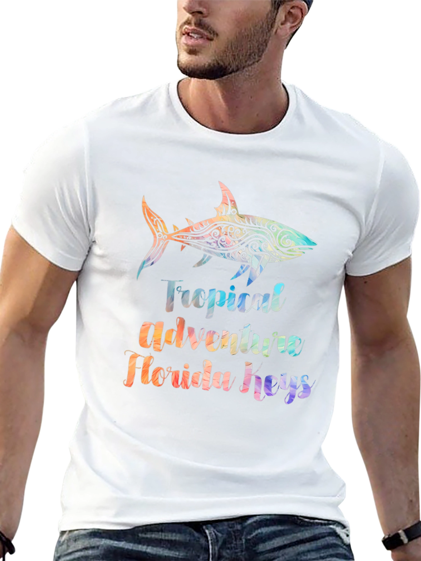 Tropical Shark T-Shirt - Florida Keys Adventure