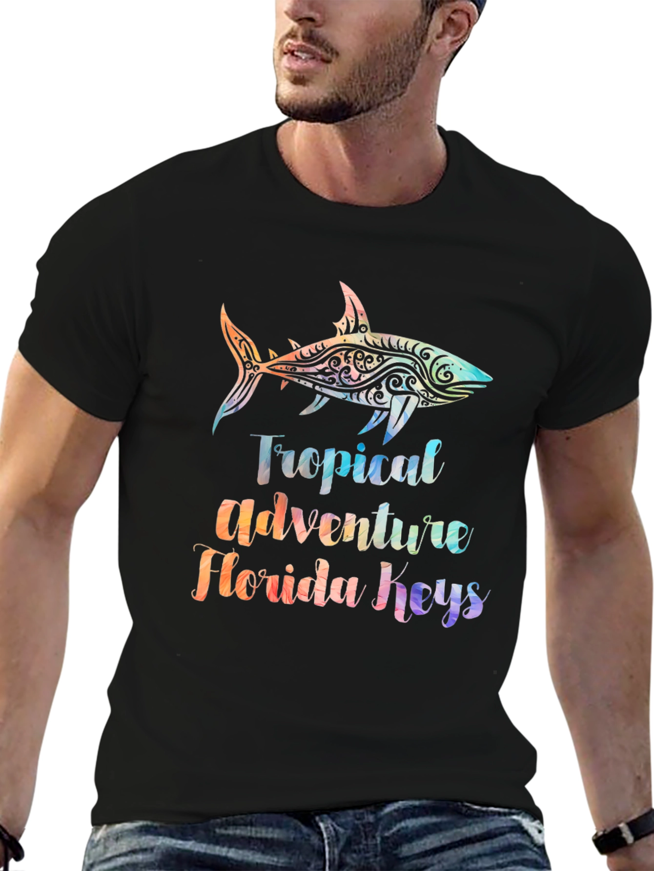 Tropical Shark T-Shirt - Florida Keys Adventure
