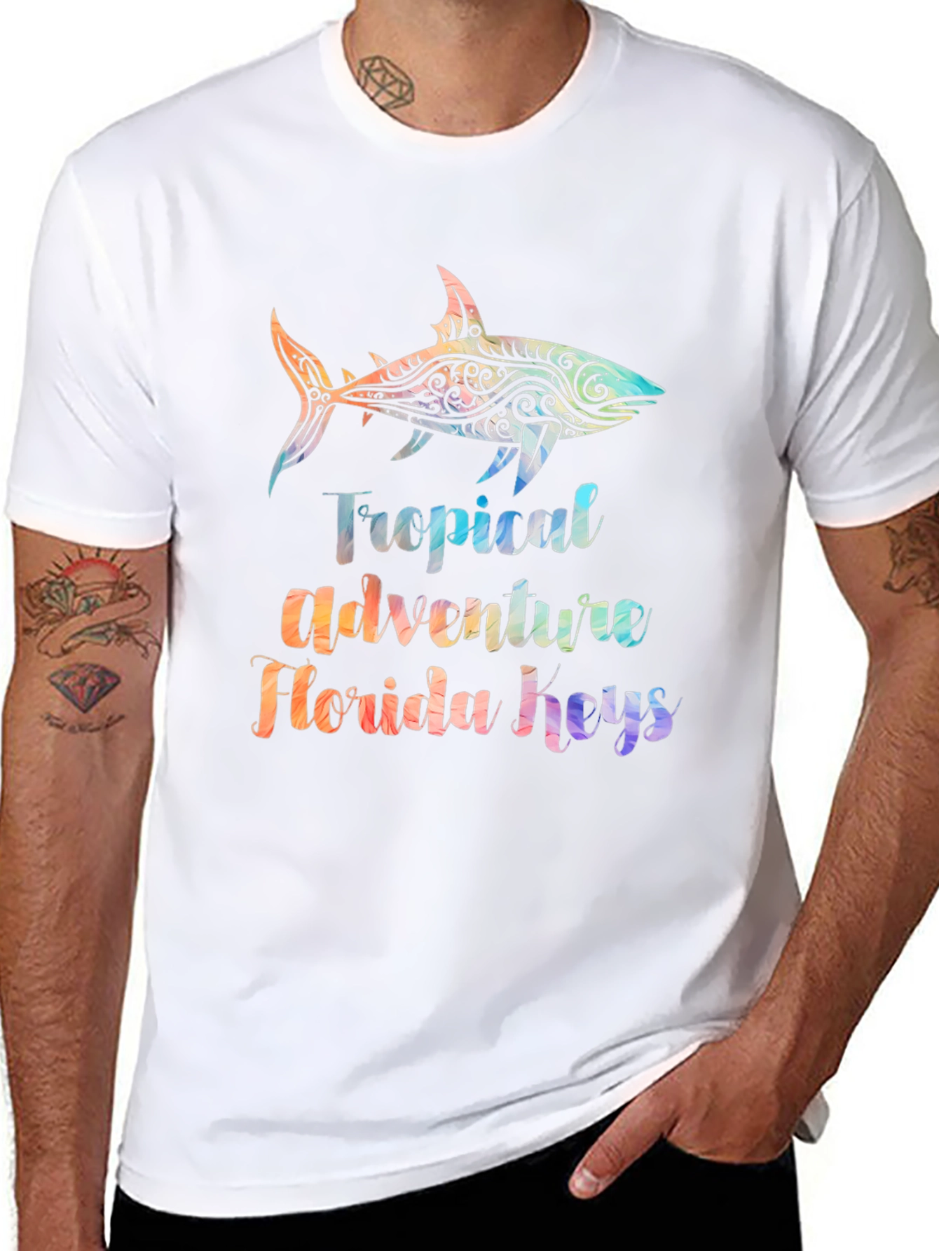 Tropical Shark T-Shirt - Florida Keys Adventure