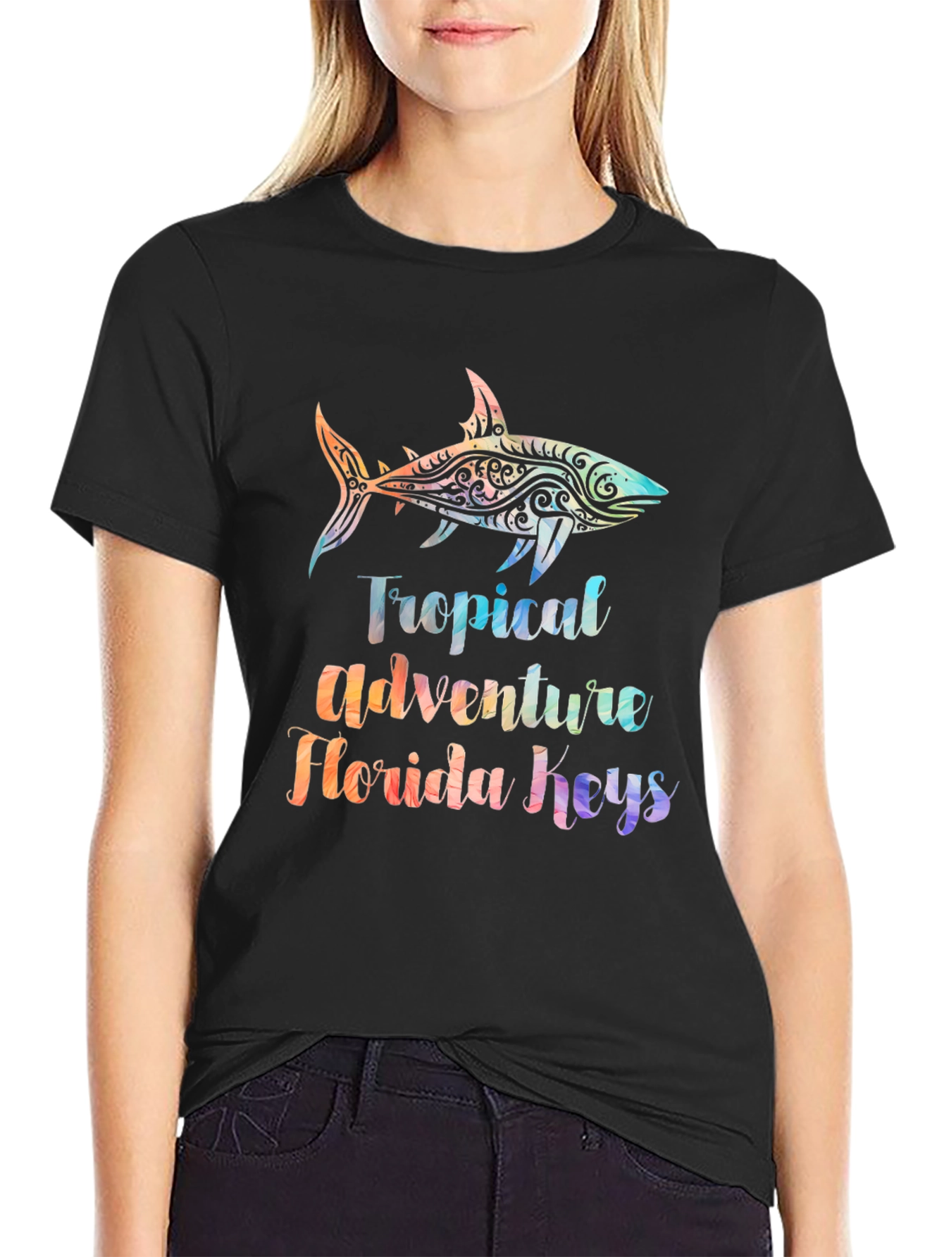 Tropical Shark T-Shirt - Florida Keys Adventure