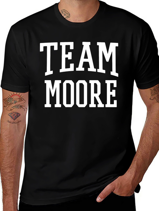 Team Moore T-Shirt - Black Cotton Blend Tee
