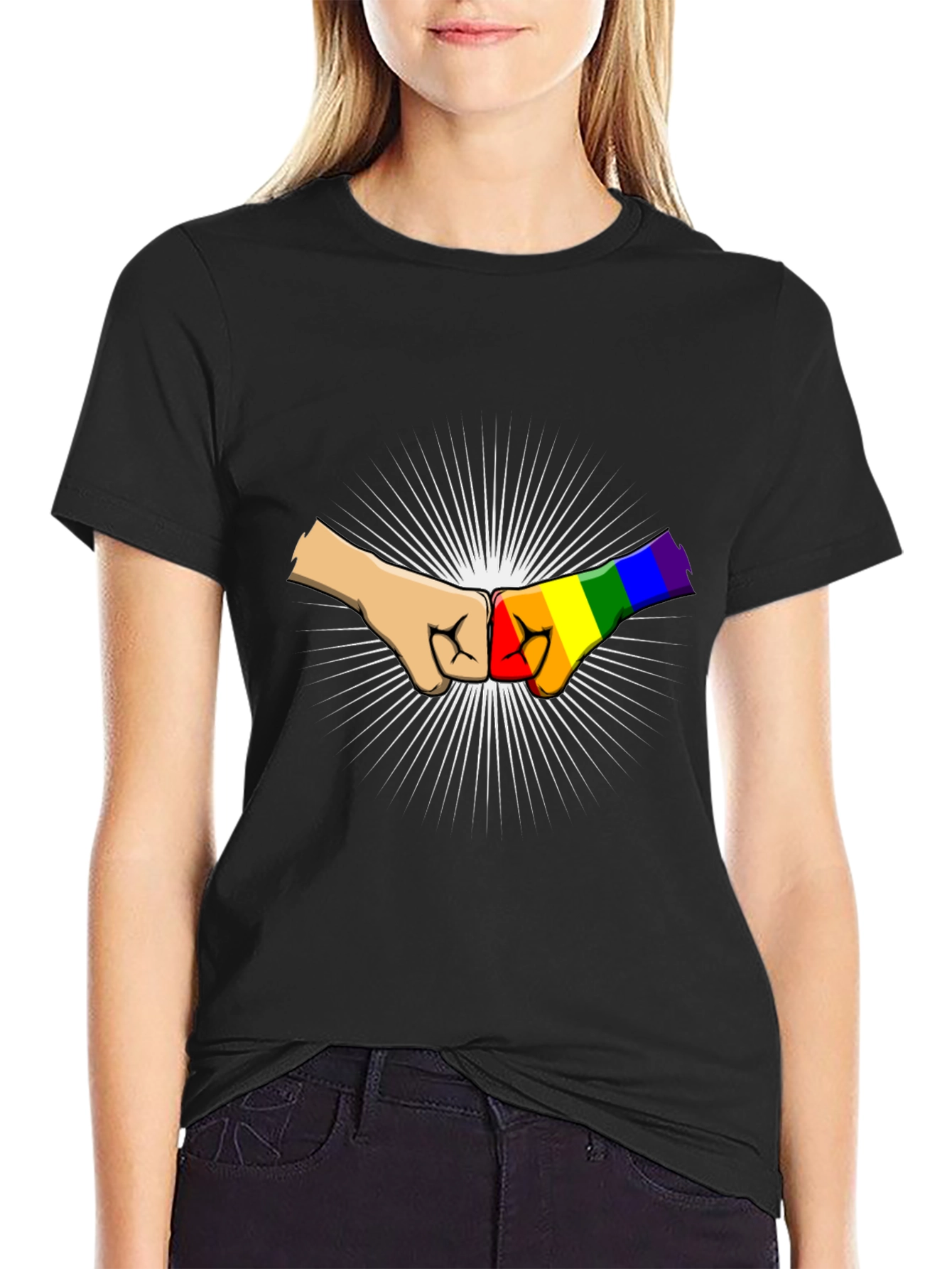 LGBT Fist Bump Graphic Tee