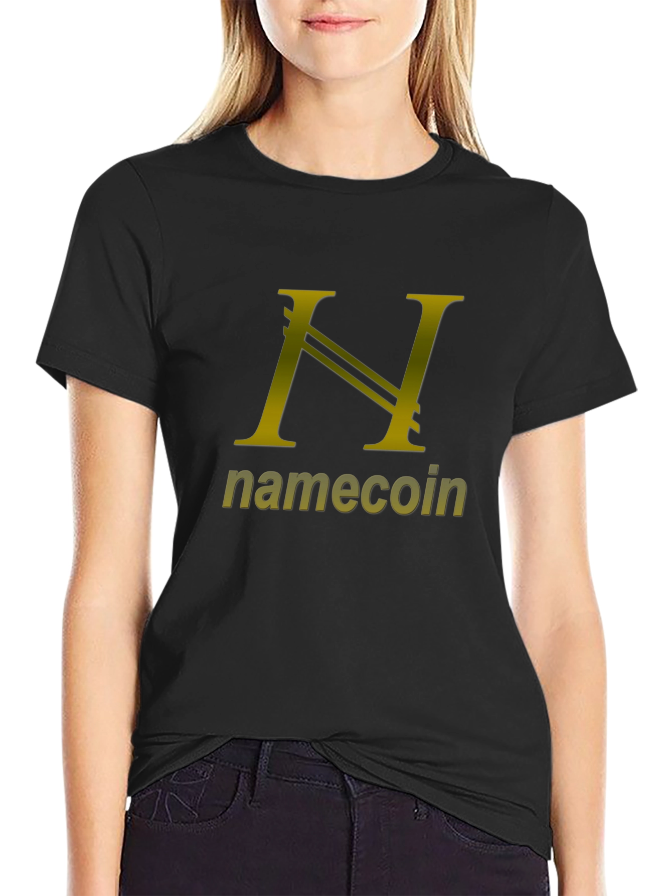 Namecoin T-Shirt - Black Cotton Blend Tee