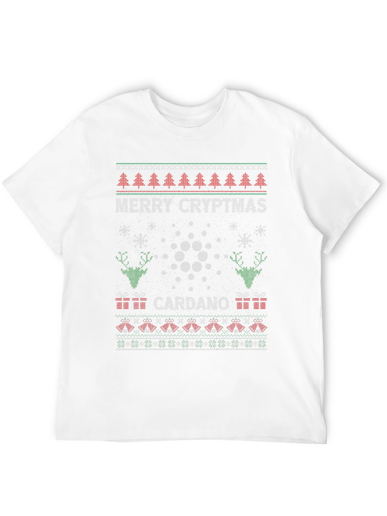 Merry Cryptmas Cardano Ugly Christmas Sweater T-Shirt