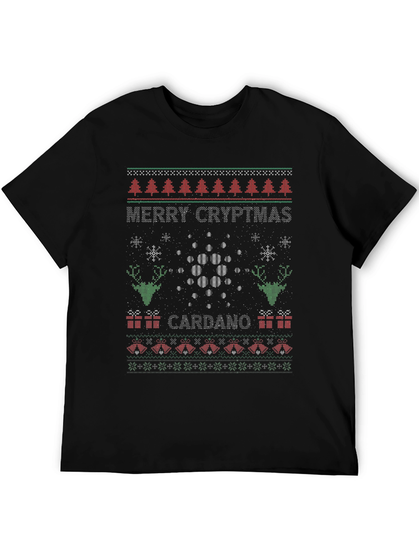 Merry Cryptmas Cardano Ugly Christmas Sweater T-Shirt