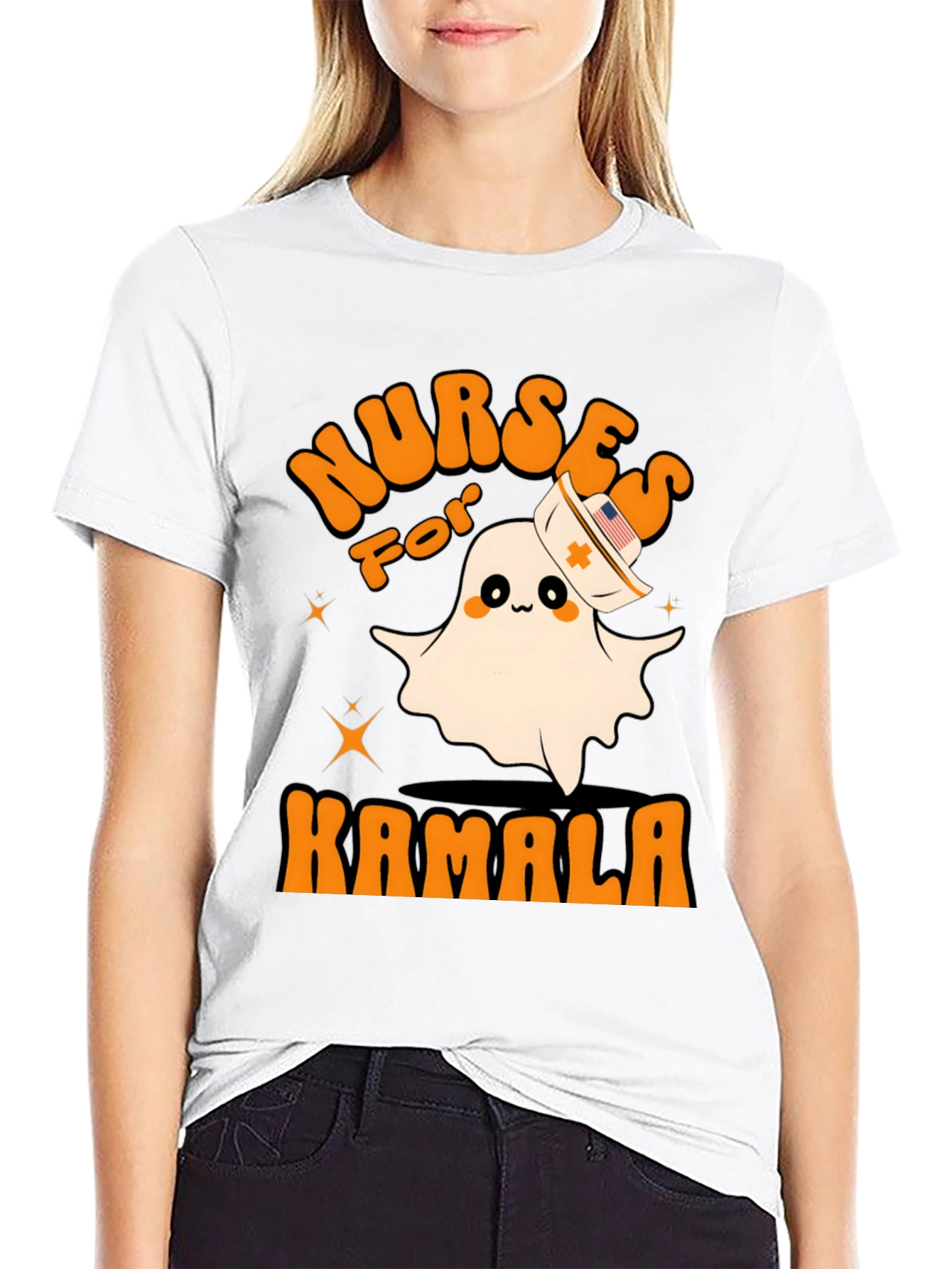 Nurses For Kamala Ghost T-Shirt