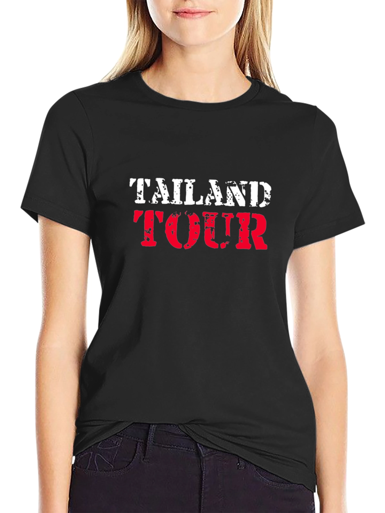 Thailand Tour Black T-Shirt - Travel Souvenir Tee