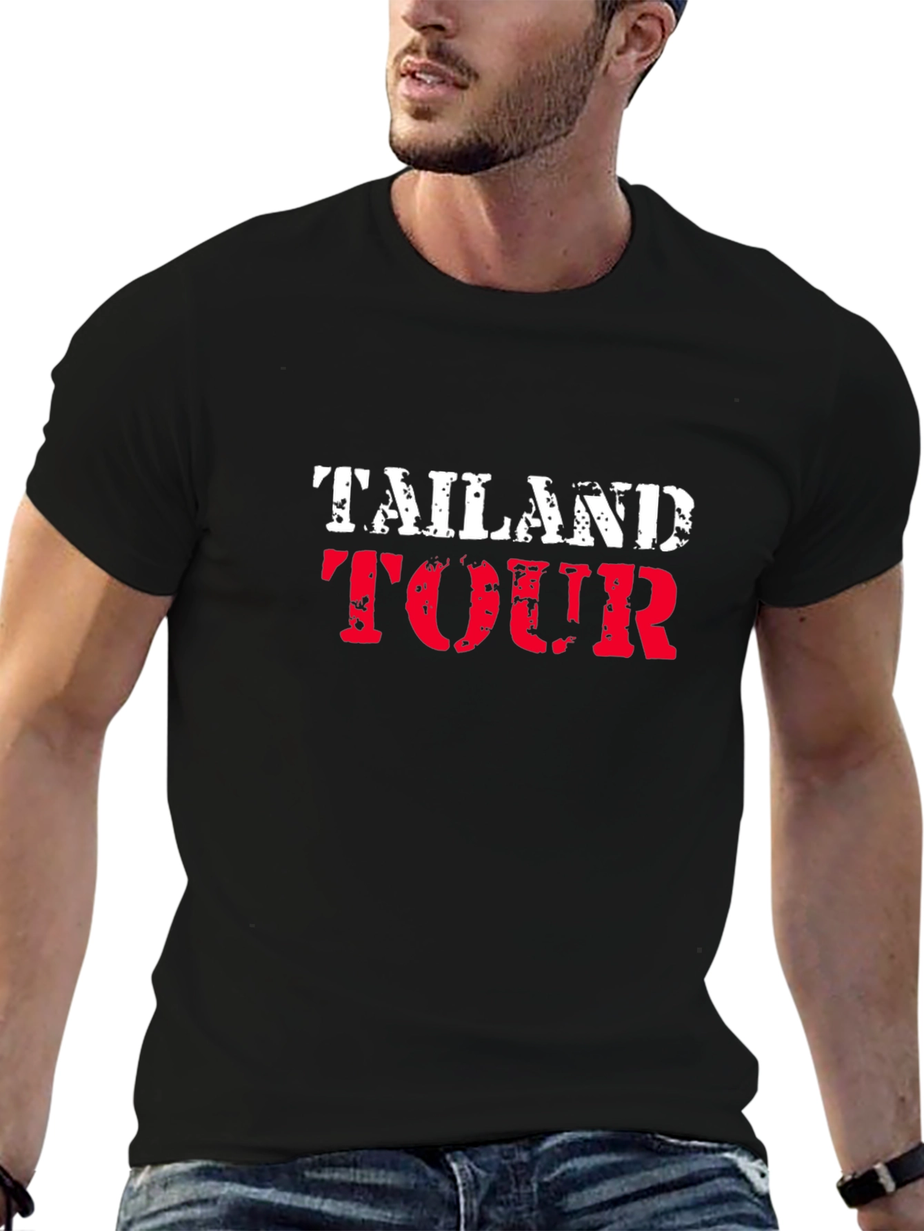 Thailand Tour Black T-Shirt - Travel Souvenir Tee