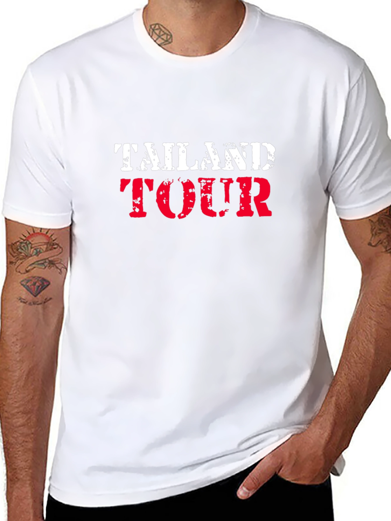 Thailand Tour Black T-Shirt - Travel Souvenir Tee