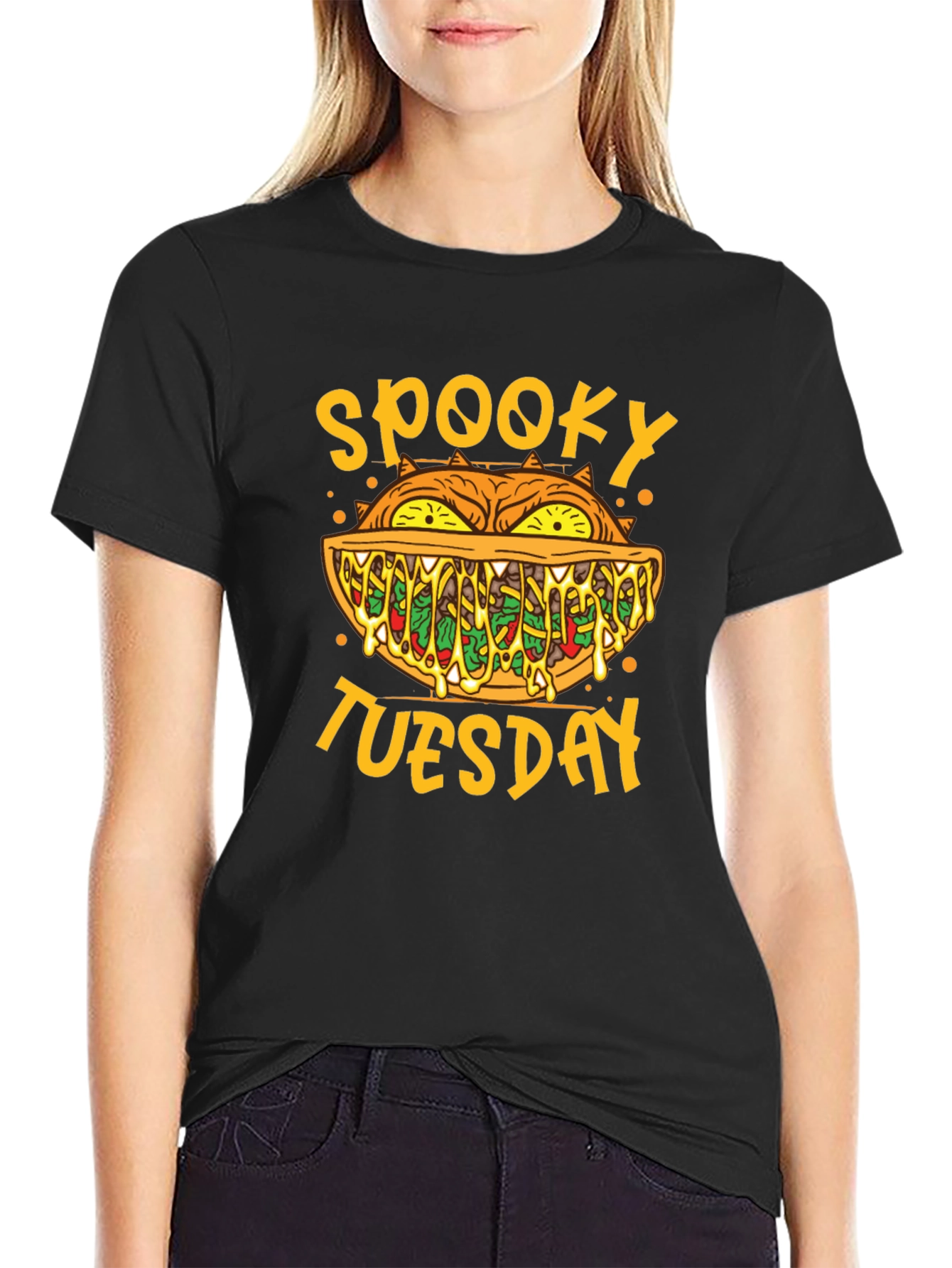 Spooky Tuesday Graphic T-Shirt - Halloween Style