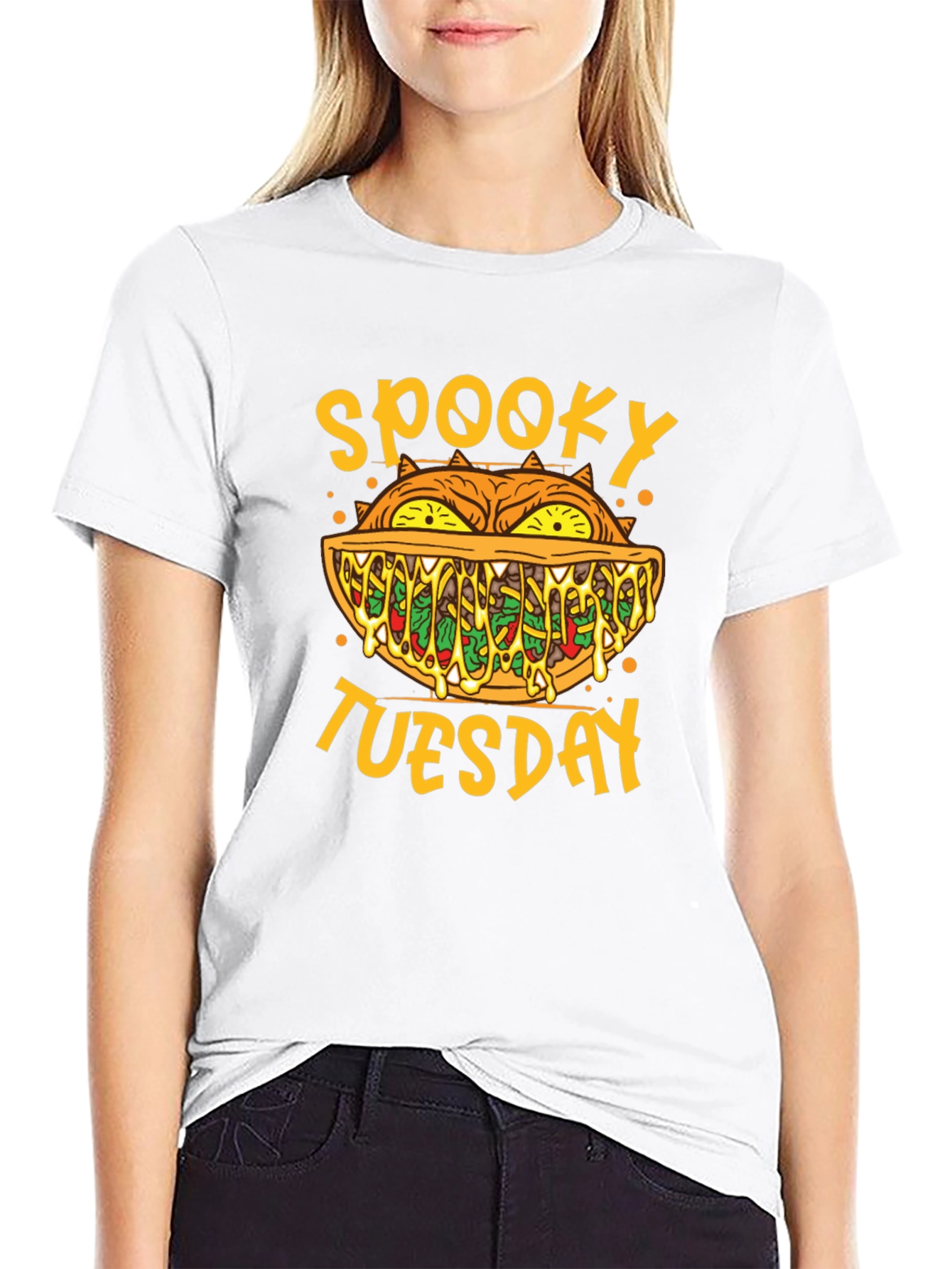 Spooky Tuesday Graphic T-Shirt - Halloween Style