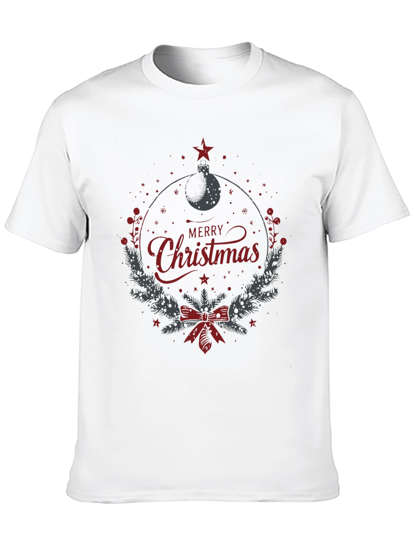 Festive Merry Christmas Graphic Tee